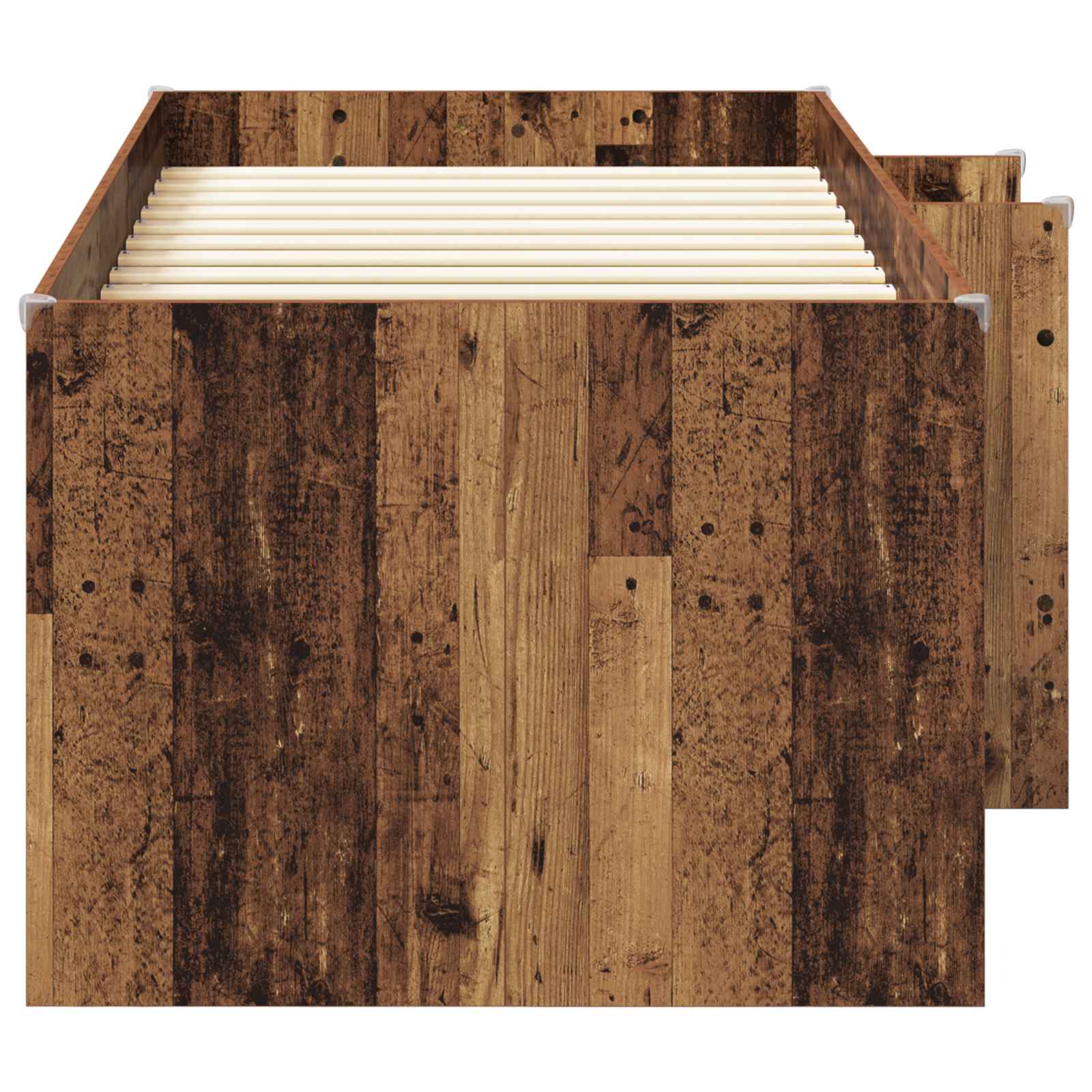 Kreveta za visoko spavanje djece 2 pcs Staro drvo 90 x 200 cm