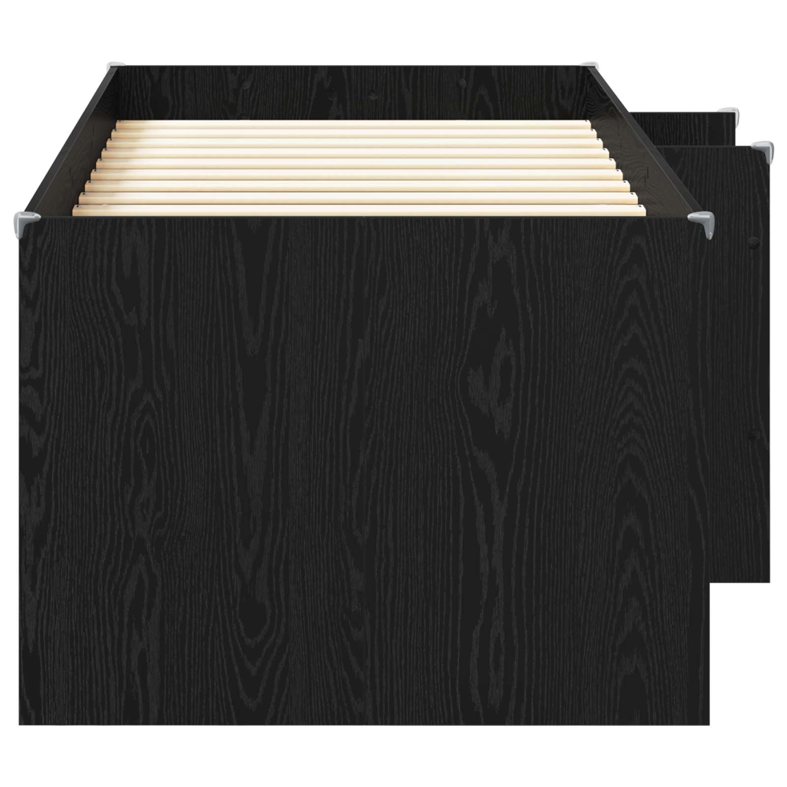 Kreveta za visoko spavanje djece 2 pcs Crni hrast 98.5 x 200 cm