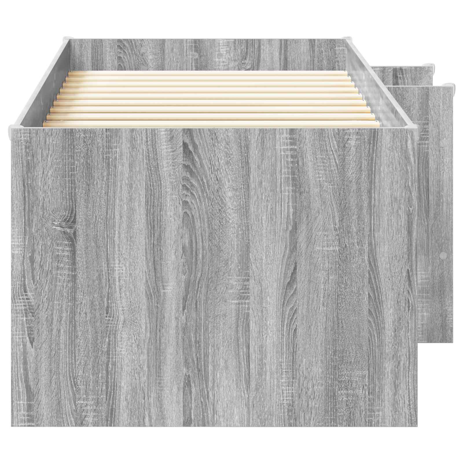 Kreveta za visoko spavanje djece 2 pcs Siva Sonoma 90 x 190 cm