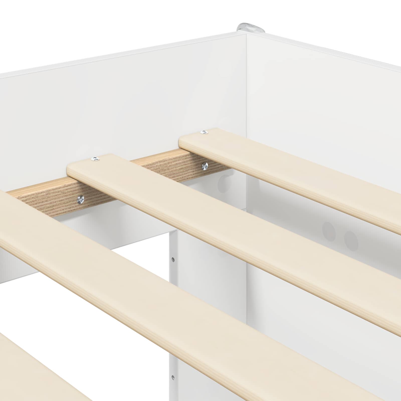 Kreveta za visoko spavanje djece 2 pcs Bijela Konstruirano drvo