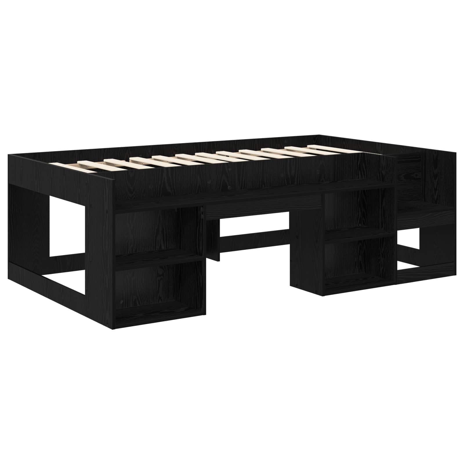 Krevet za djecu s ladicama Crni hrast 98.5 x 200 cm