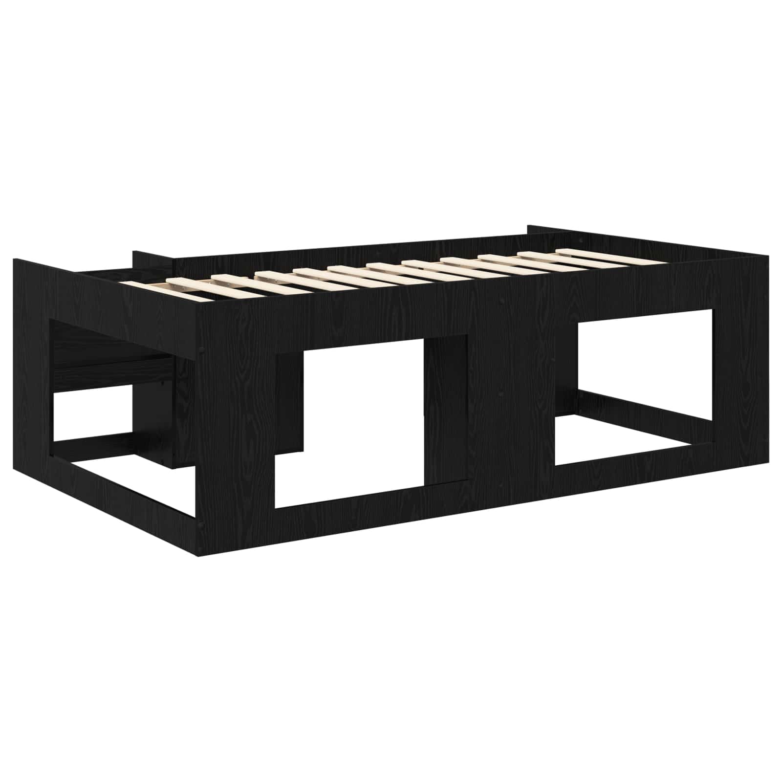 Krevet za djecu s ladicama Crni hrast 98.5 x 200 cm