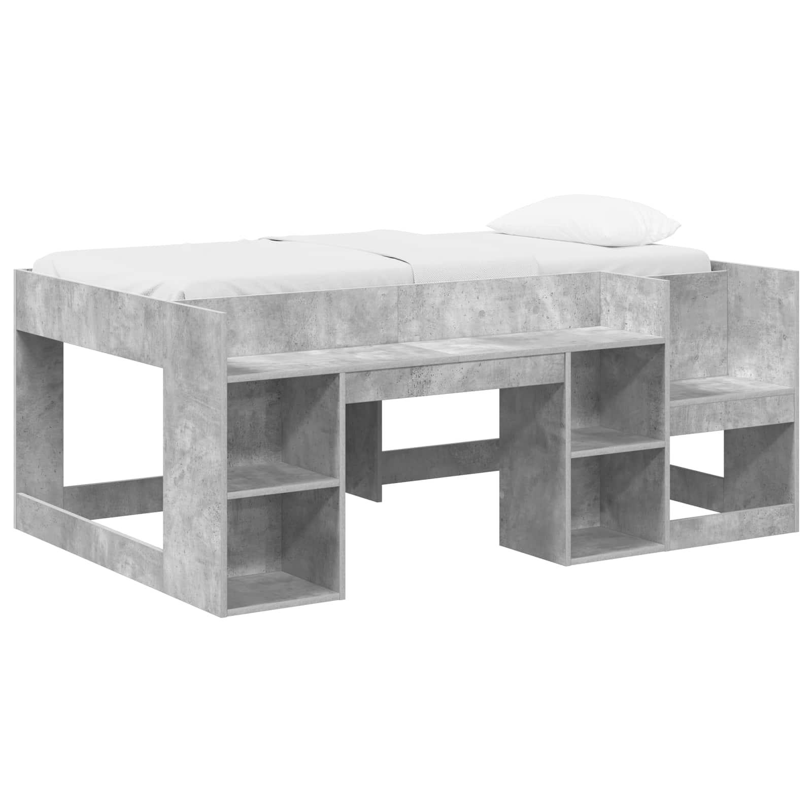 Krevet za djecu s ladicama Betonska siva 80 x 160 cm