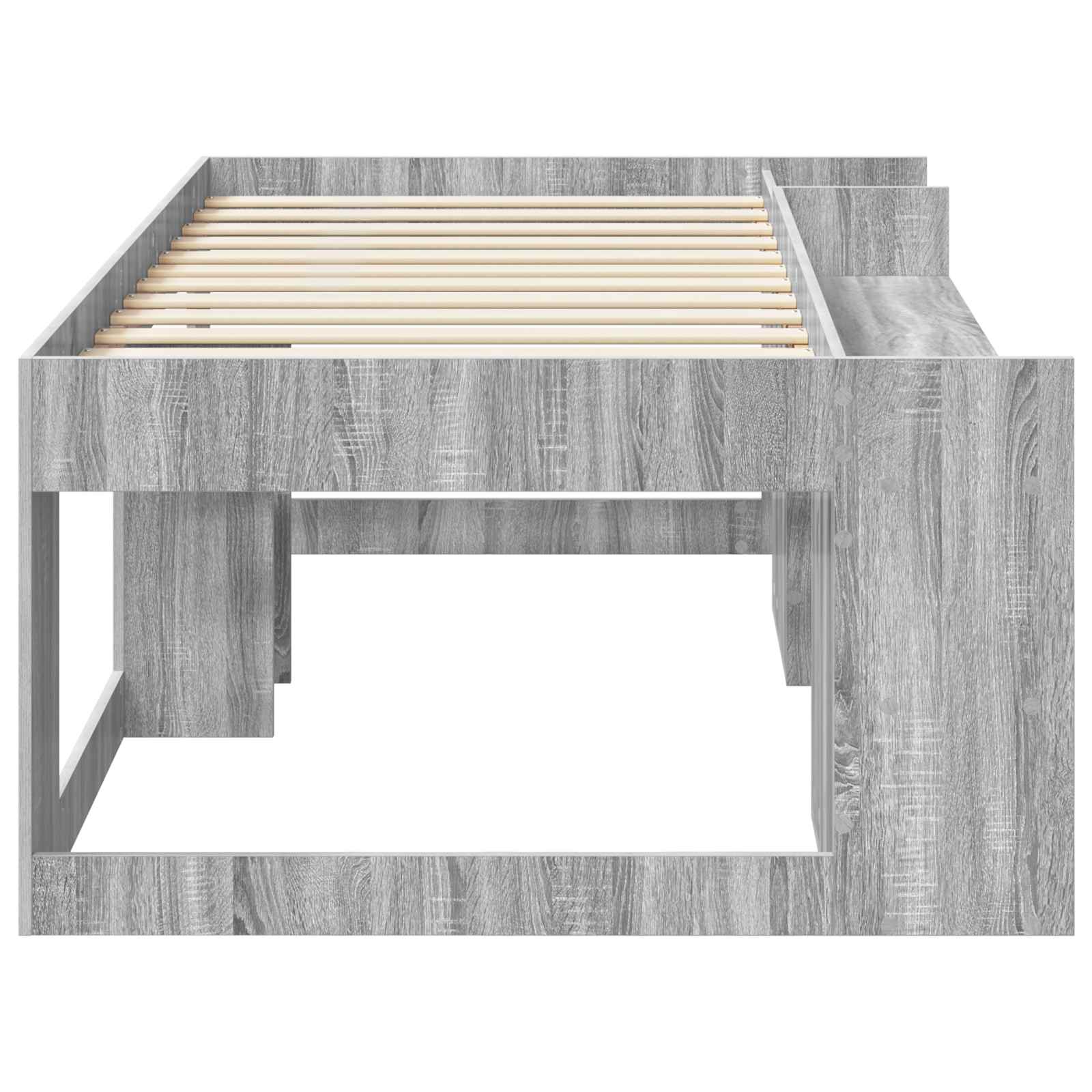 Krevet za djecu s ladicama Siva Sonoma 90 x 190 cm