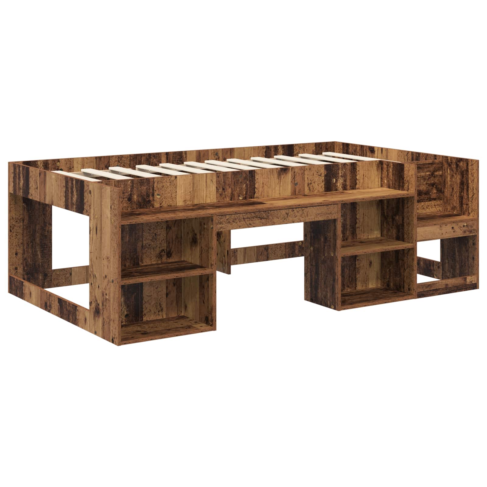 Krevet za djecu s ladicama Staro drvo 90 x 190 cm