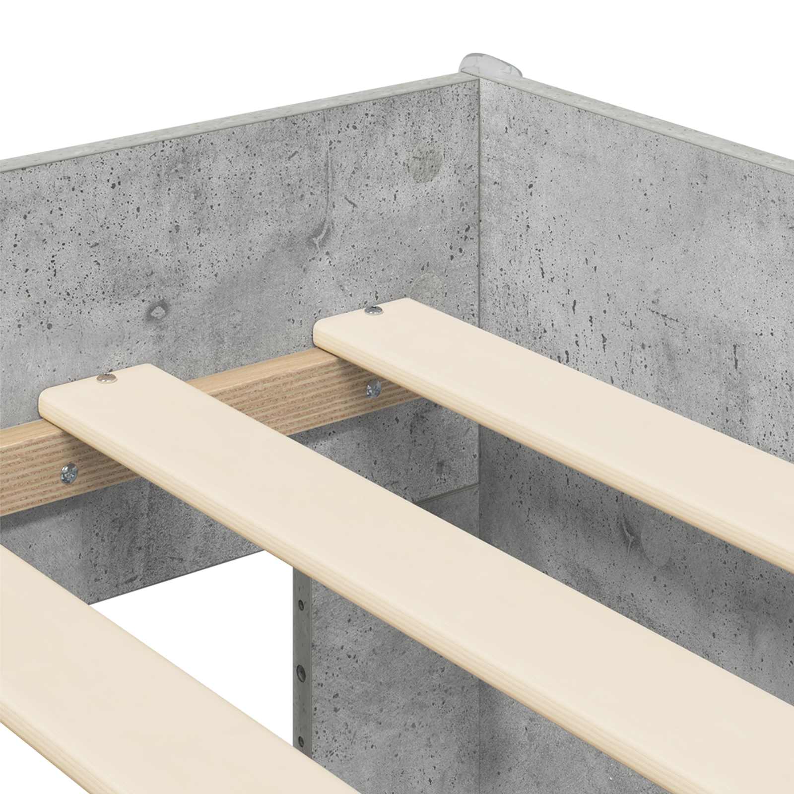 Krevet za djecu s ladicama Betonska siva 75 x 190 cm