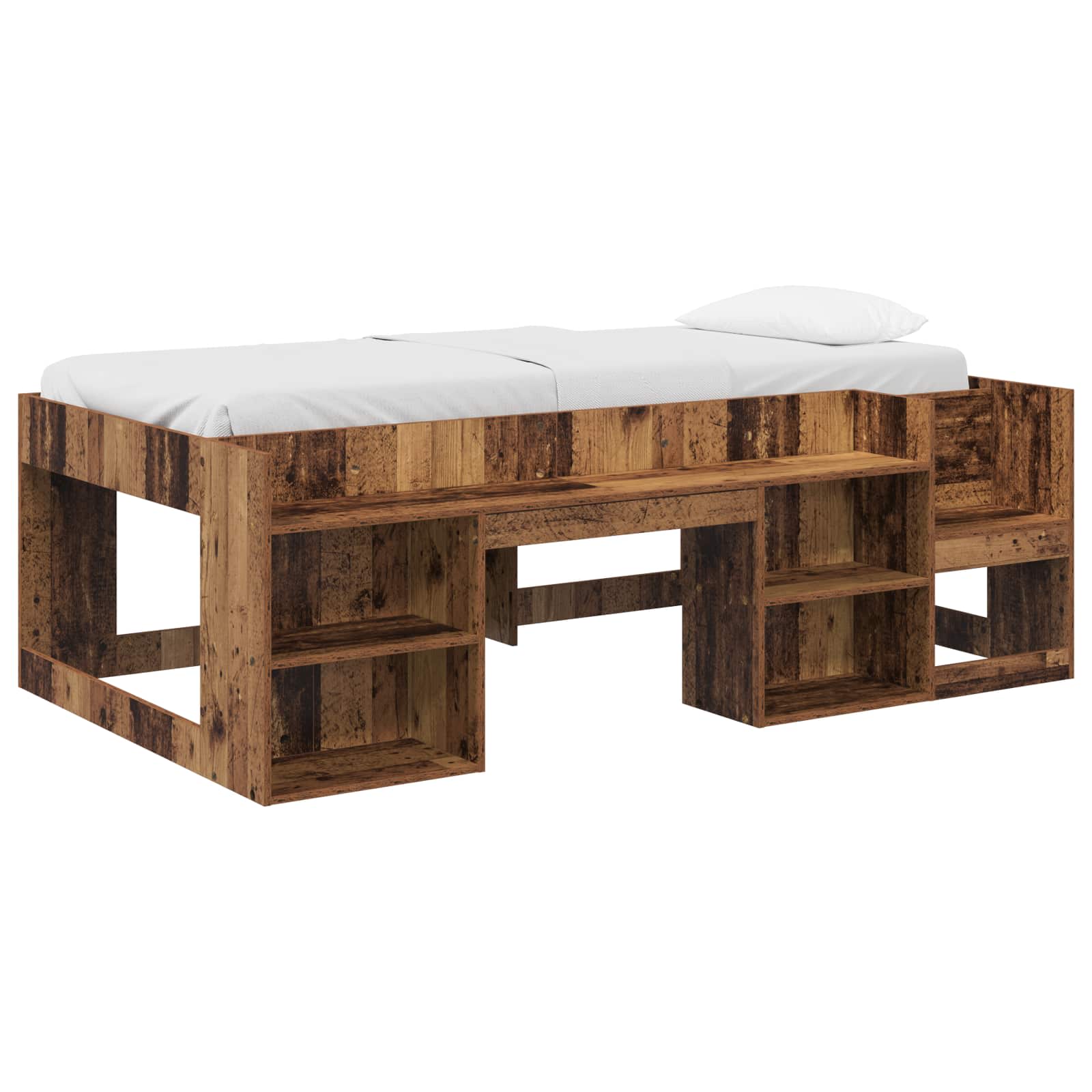 Krevet za djecu s ladicama Staro drvo 75 x 190 cm