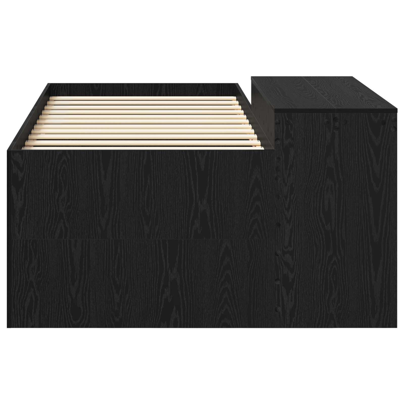 Krevet za djecu s visokim okvirom i stolom Crna 98.5 x 200 cm