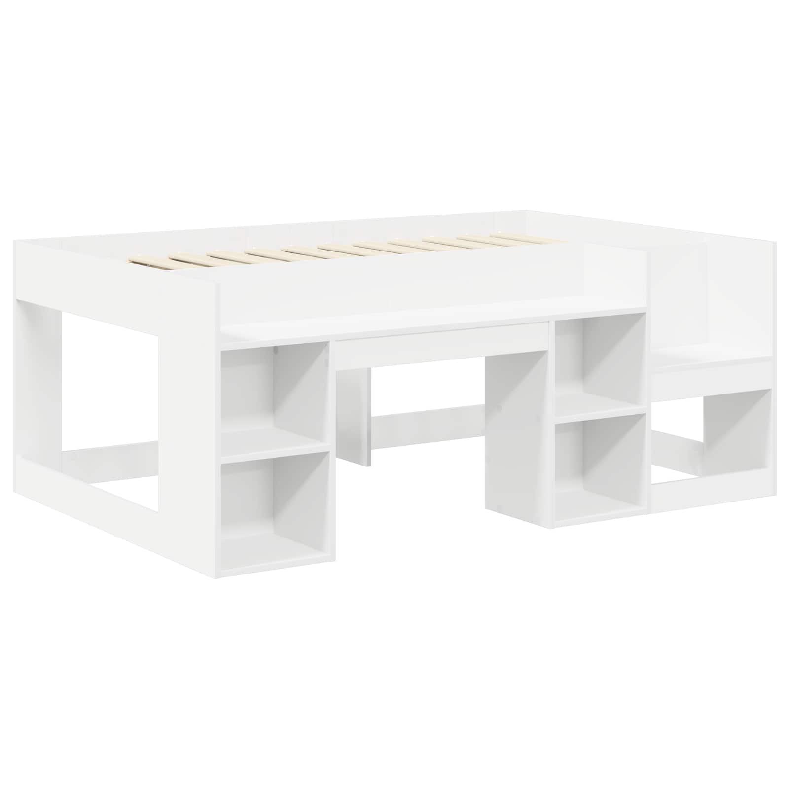 Krevet s Tunnels 4 pcs Bijela Konstruirano drvo