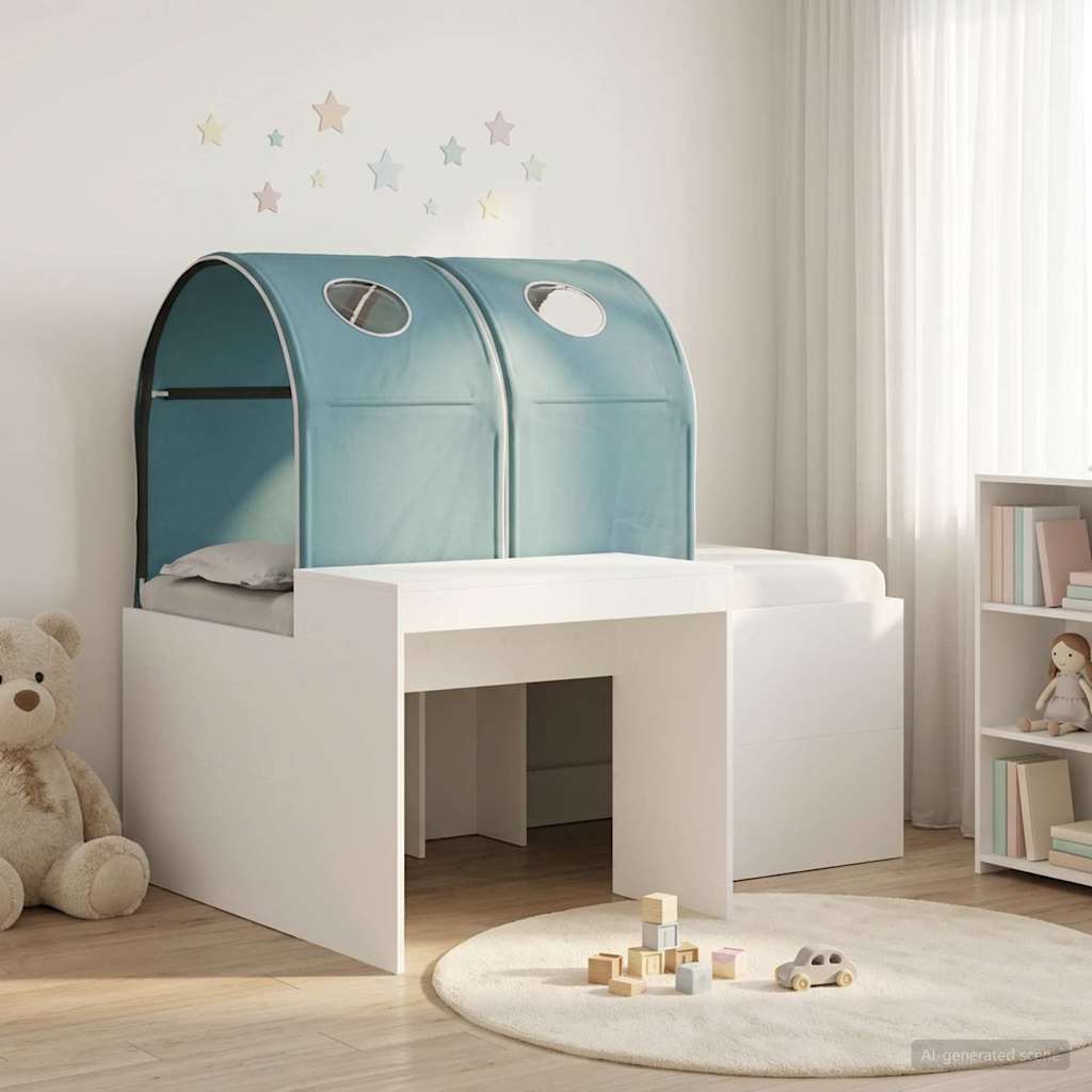 Krevet s Tunnels 4 pcs Artisian hrast i svijetlo plava