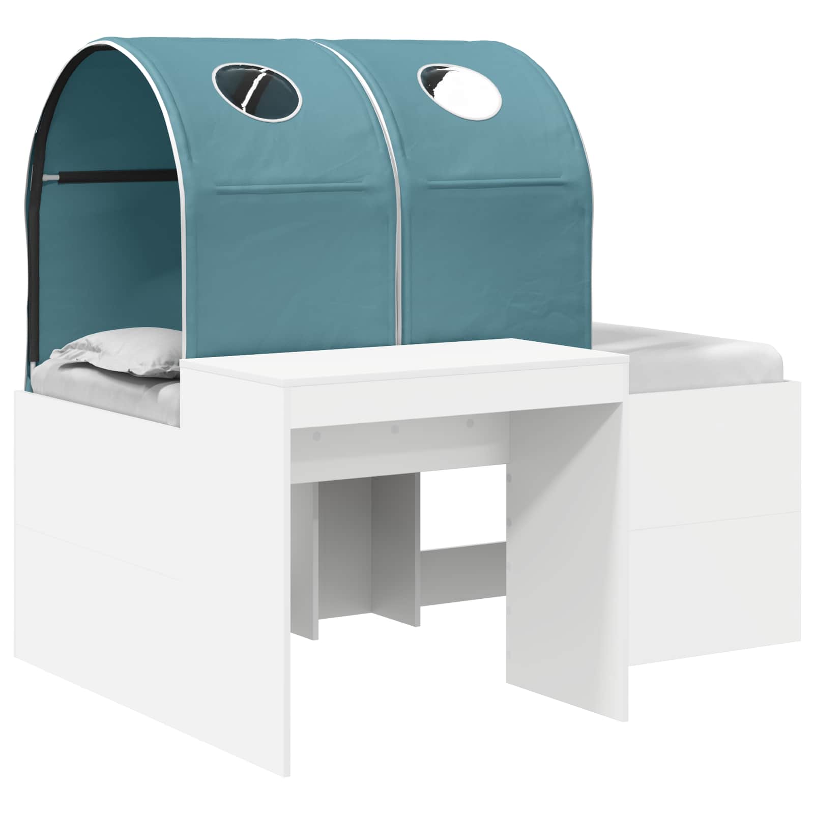 Krevet s Tunnels 4 pcs Artisian hrast i svijetlo plava