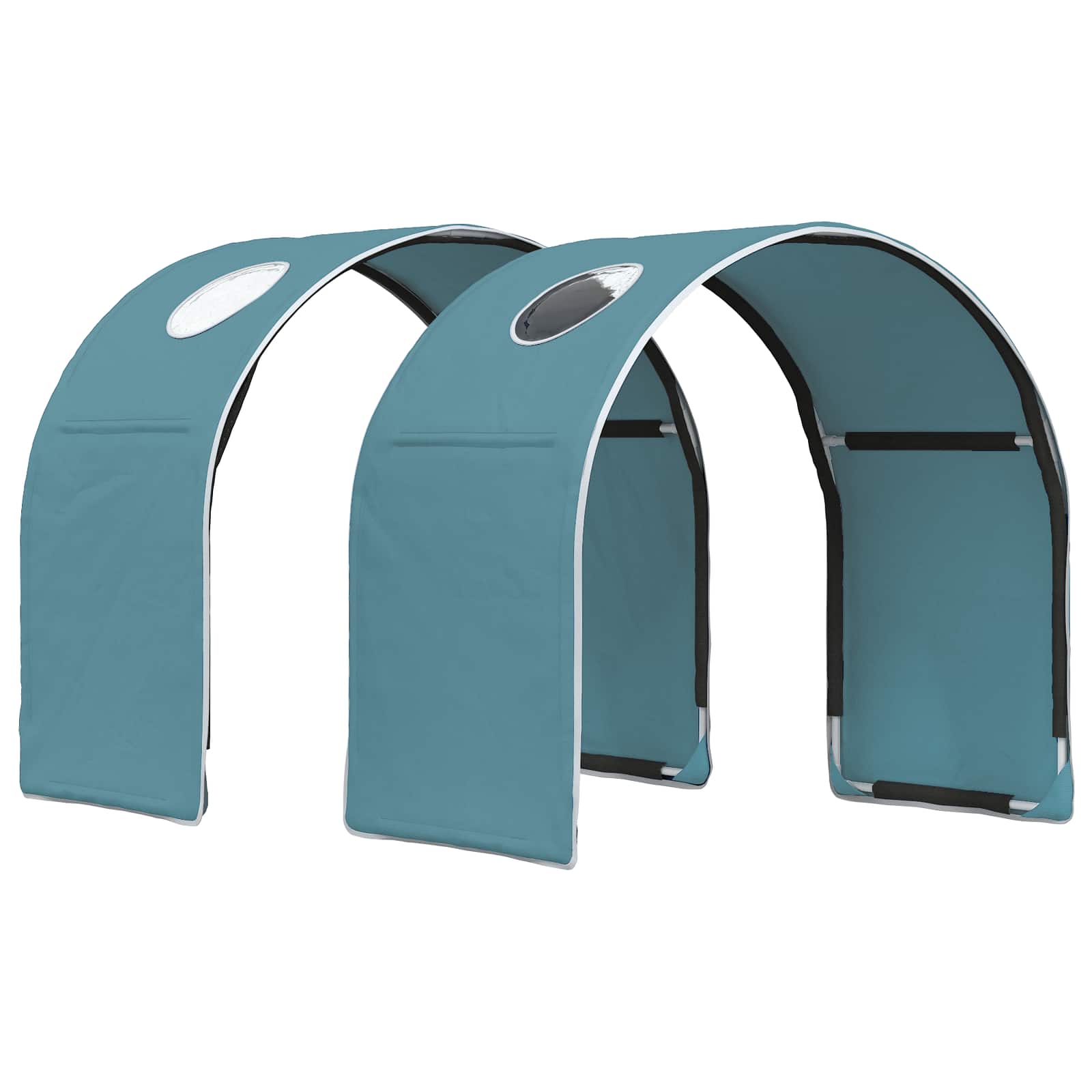 Krevet s Tunnels 4 pcs Artisian hrast i svijetlo plava