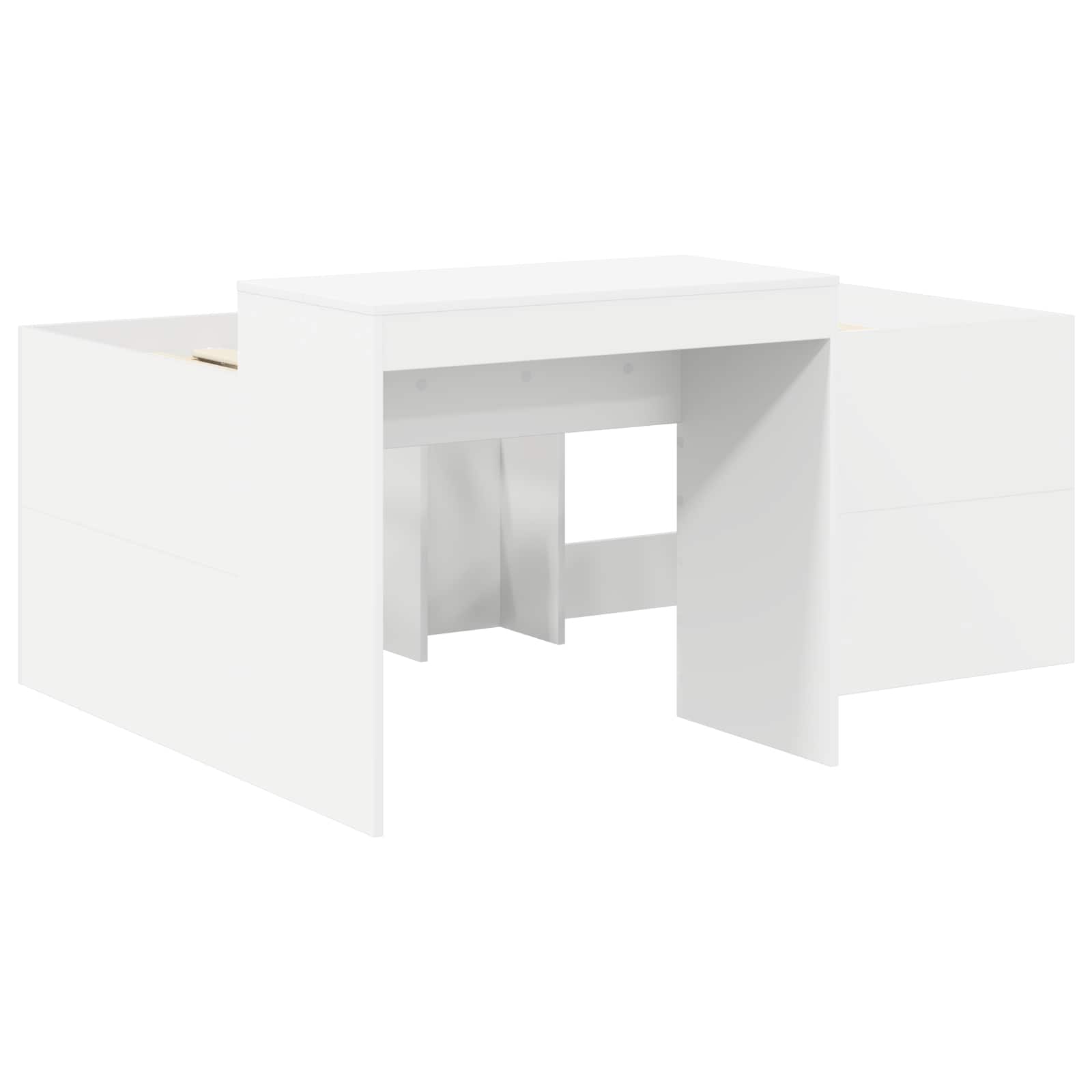 Krevet s Tunnels 4 pcs Artisian hrast i crvena
