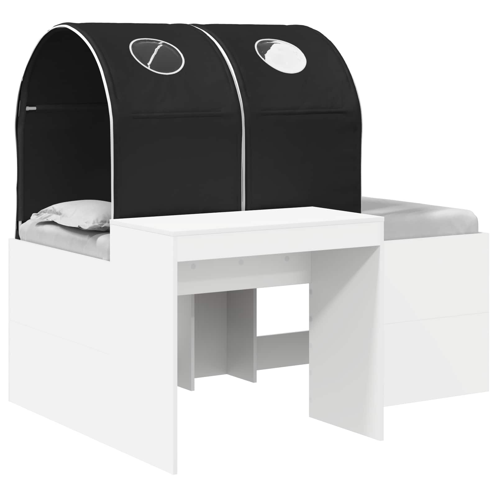Krevet s Tunnels 4 pcs Artisian hrast i crna Konstruirano drvo