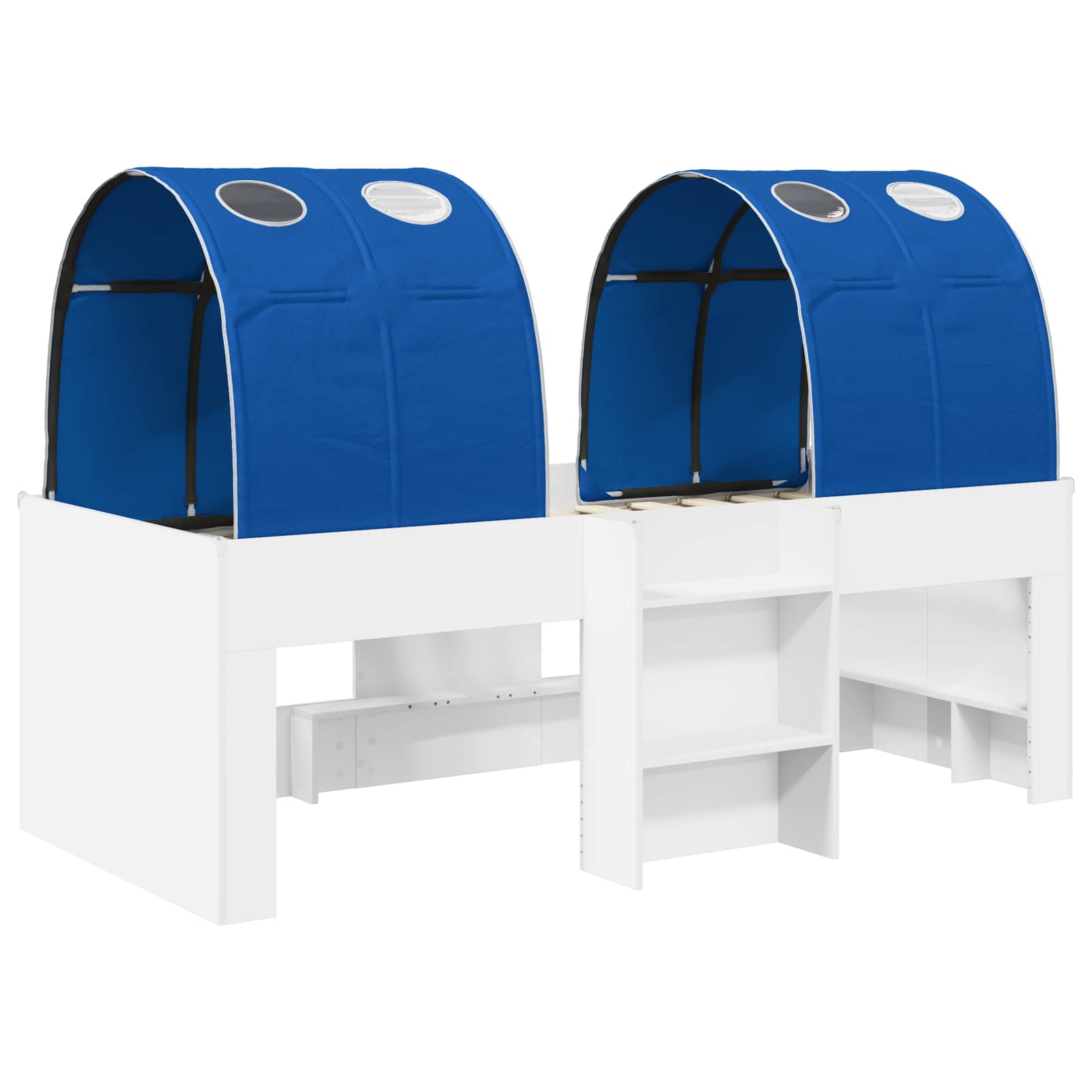 Krevet s Tunnels 4 pcs Bijela i plava Konstruirano drvo