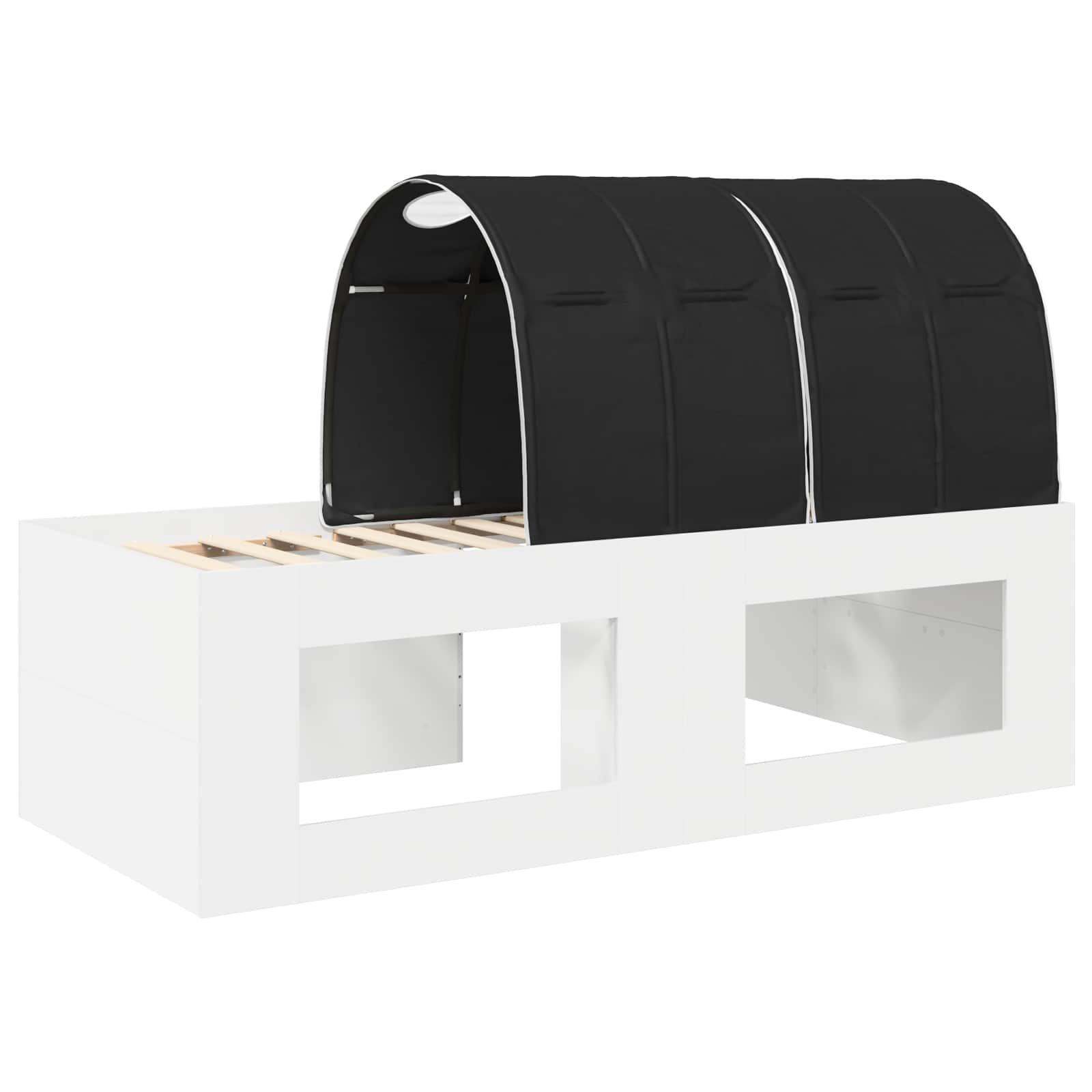 Krevet s tunelom 4 pcs Artisian hrast i crna Konstruirano drvo