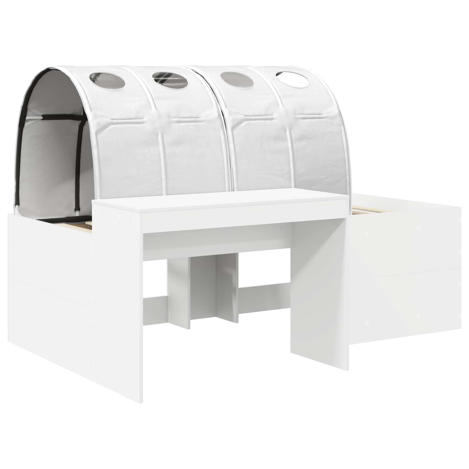 Krevet s Tunnels 4 pcs Bijela Konstruirano drvo