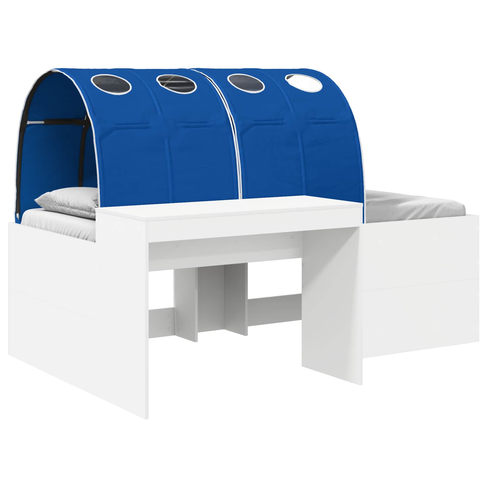 Krevet s tunelom 4 pcs Artisian hrast i plava Konstruirano drvo