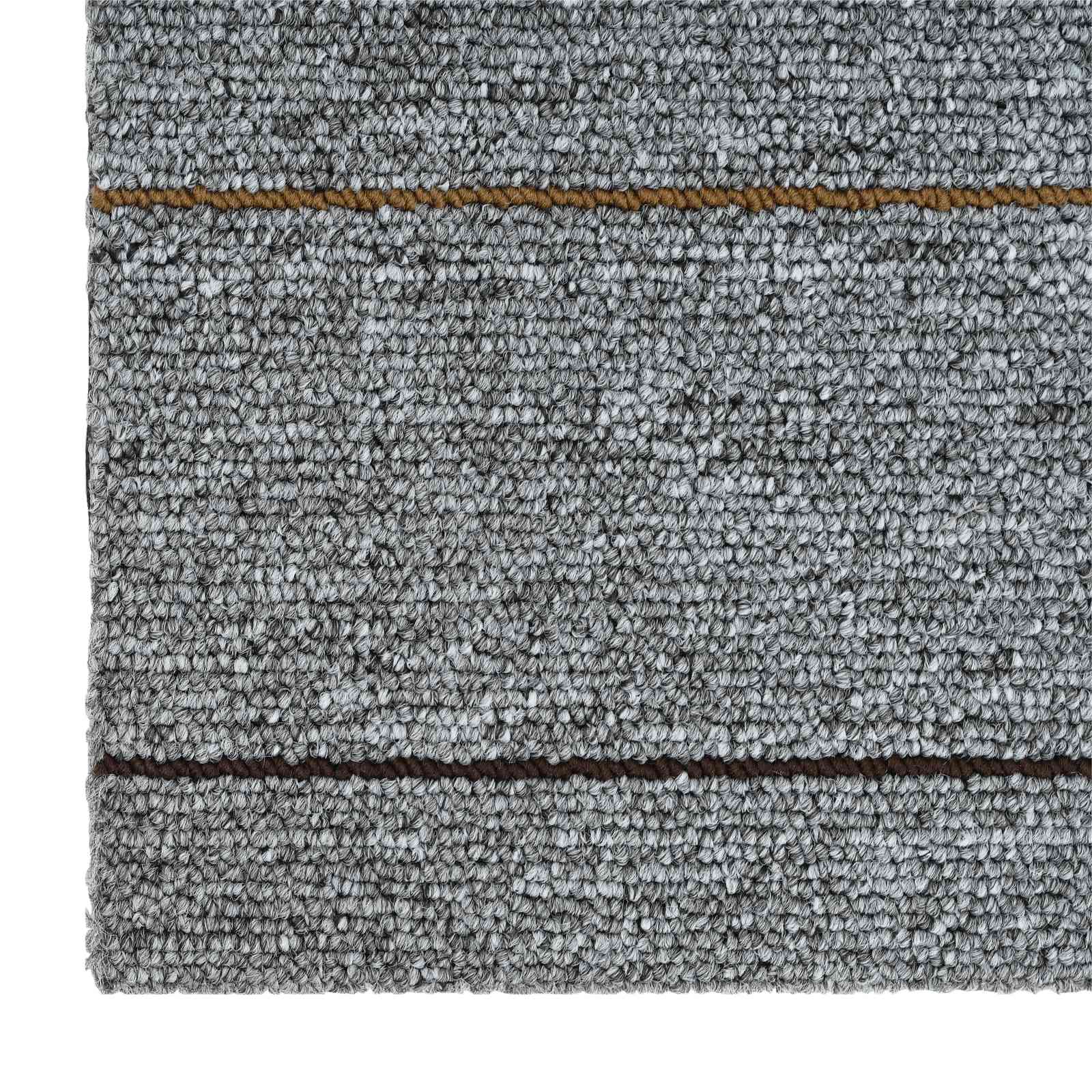Tepih pločica Svjetlosiva s prugama 50 x 50 cm 36 pcs