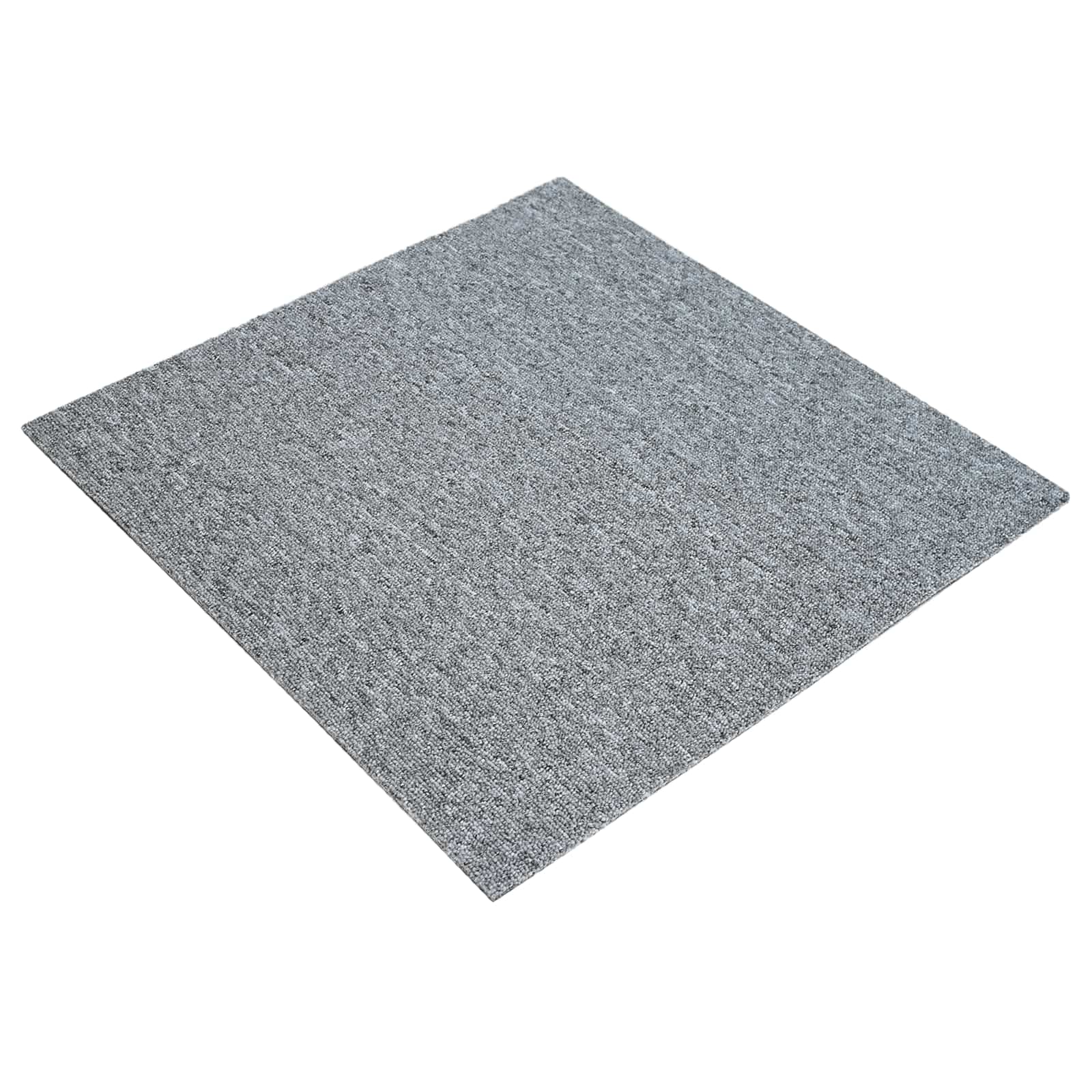 Tepih pločica Svjetlosiva 50 x 50 cm 36 pcs PP i bitumen