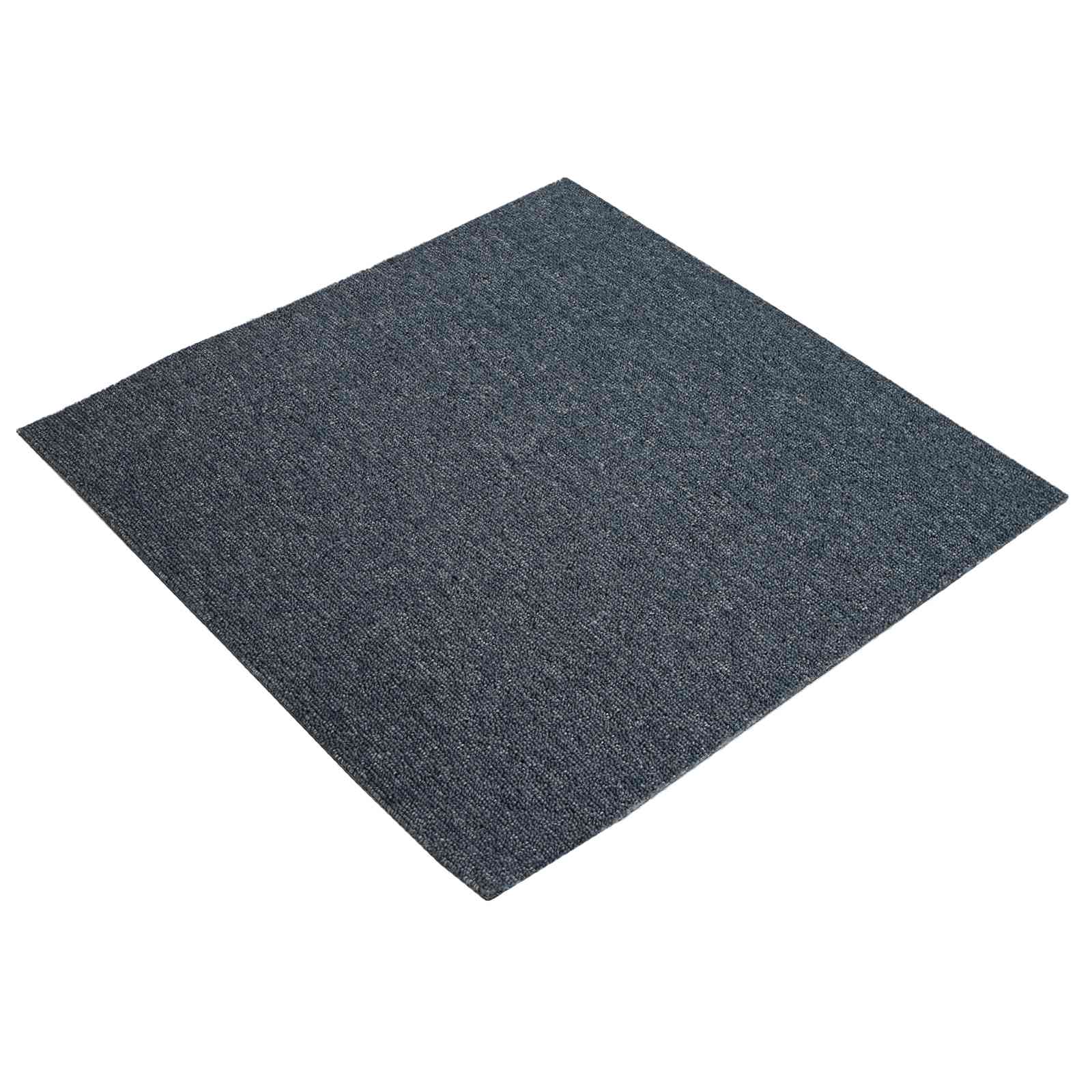 Tepih pločica Plavo Sivo 50 x 50 cm 4 pcs PP i bitumen