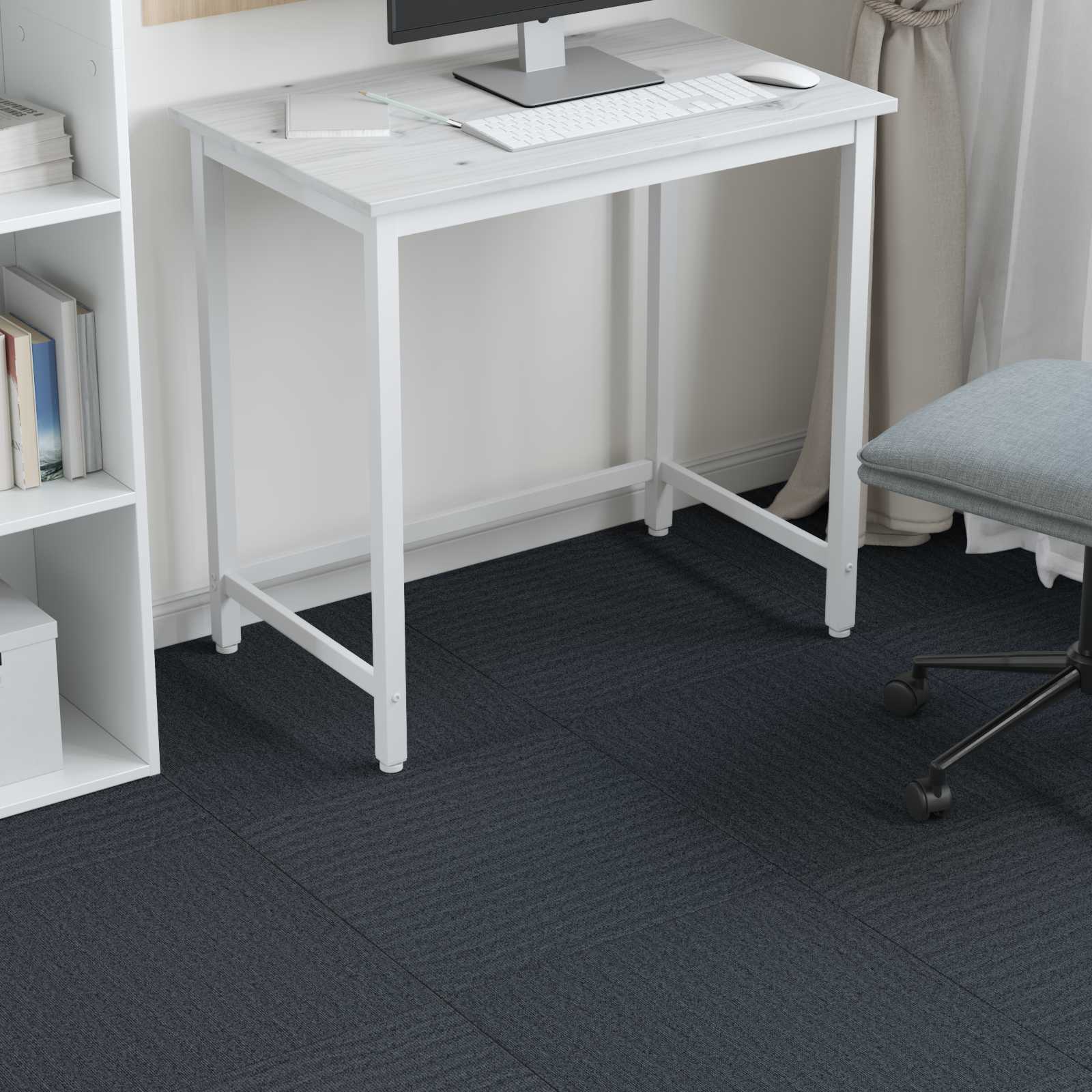 Tepih pločica Plavo Sivo 50 x 50 cm 36 pcs PP i bitumen