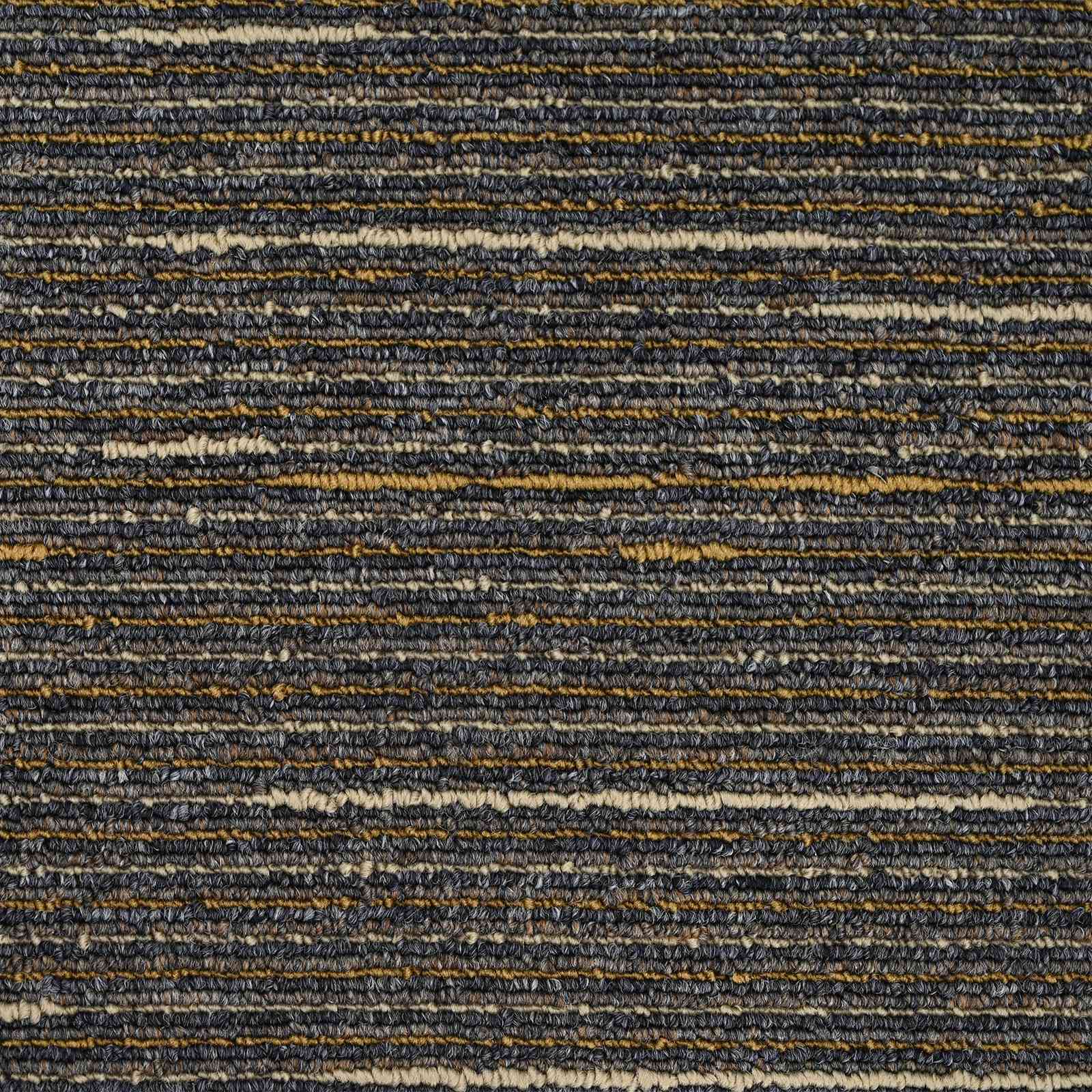 Tepih pločica Prugasta svijetlosmeđa 50 x 50 cm 36 pcs