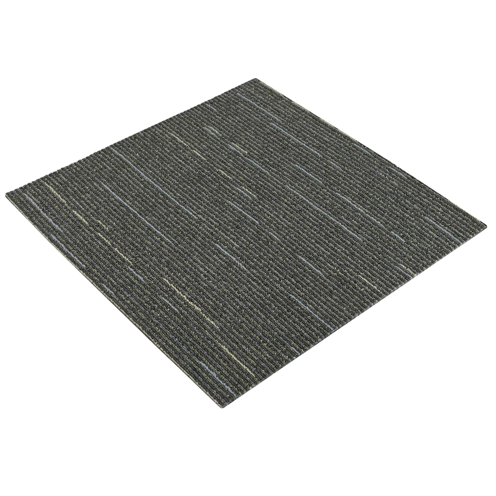 Tepih pločica Prugasta svijetlo zelena 50 x 50 cm 20 pcs