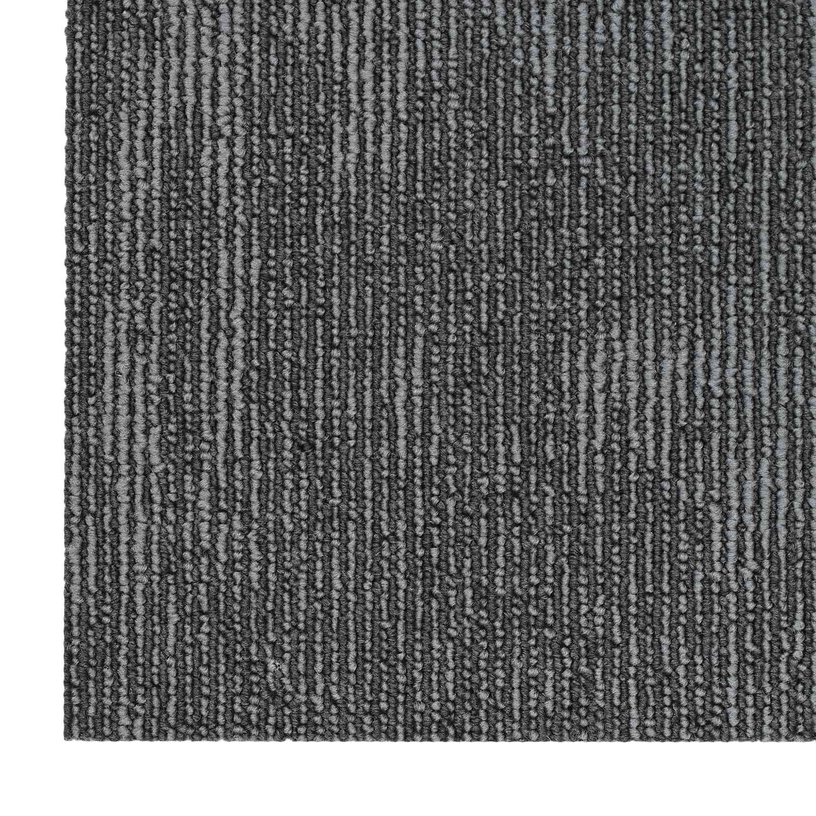 Tepih pločica Sivi ugljen 50 x 50 cm 36 pcs PP i bitumen