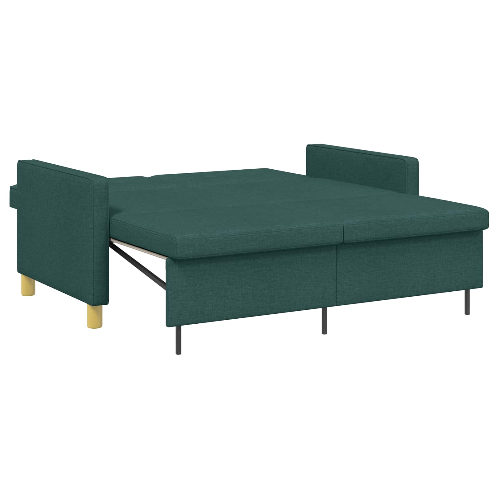 Krevet-sofa na razvlačenje Tamnozelena Tkanina