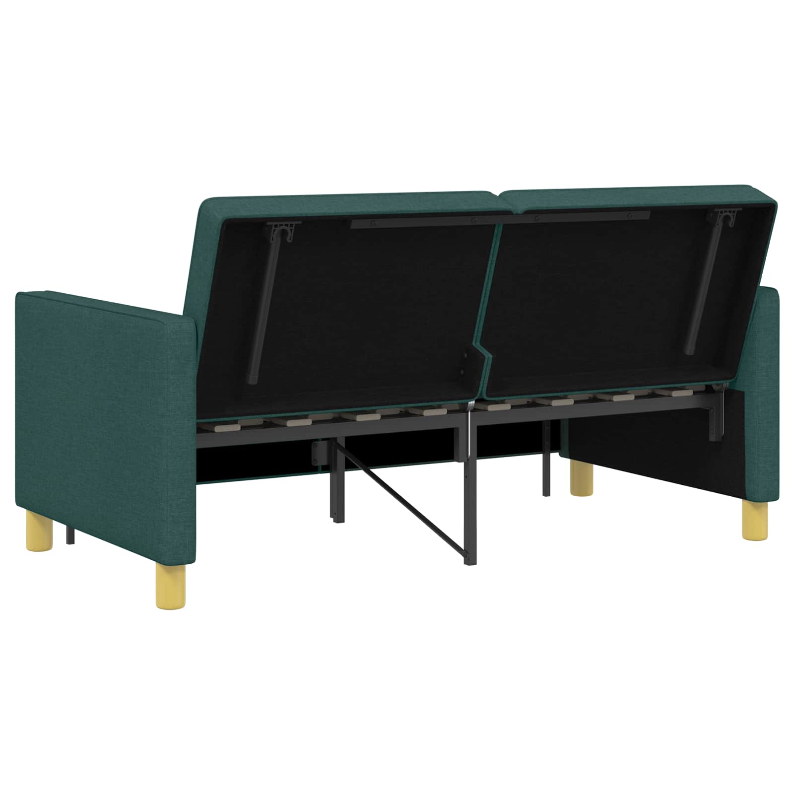 Krevet-sofa na razvlačenje Tamnozelena Tkanina