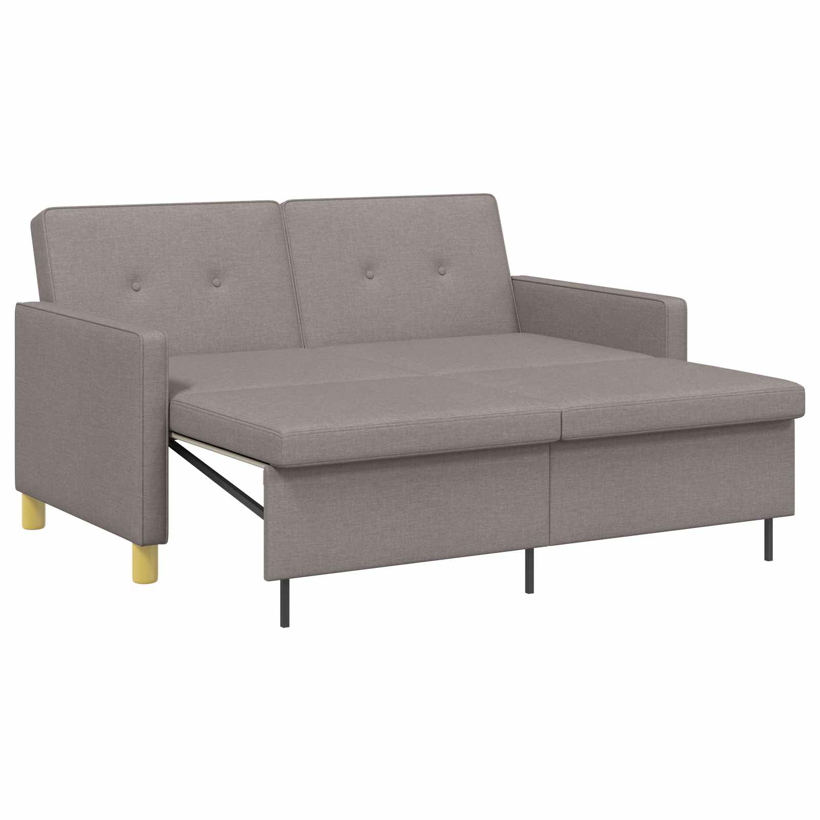 Krevet-sofa na razvlačenje Sivosmeđa Tkanina