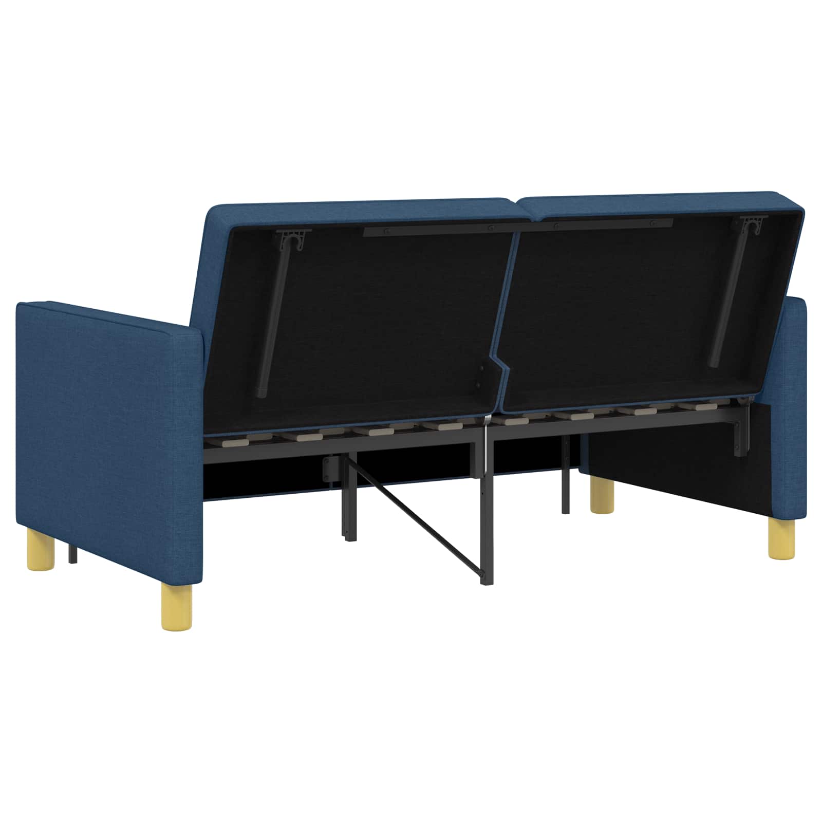 Krevet-sofa na razvlačenje Plava Tkanina