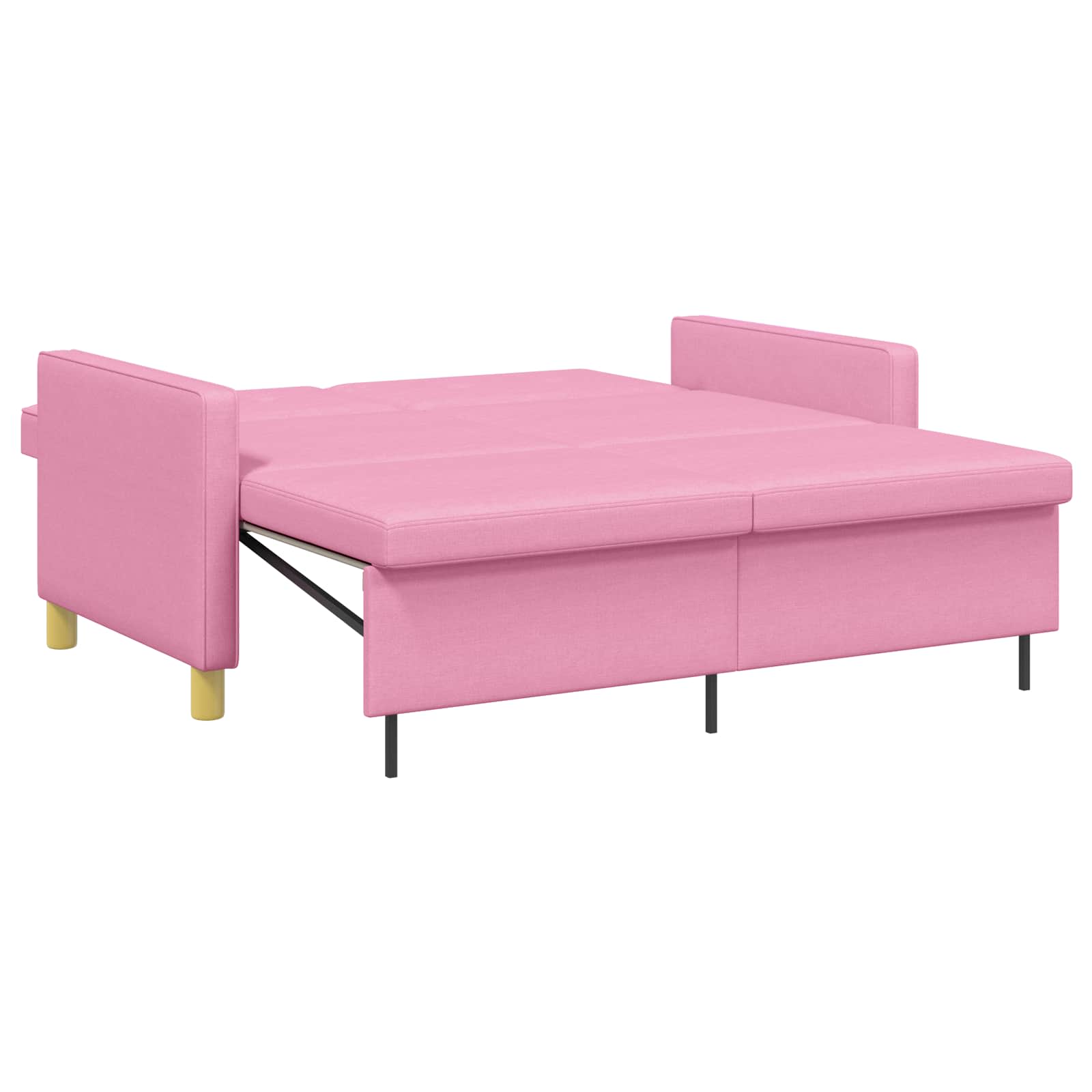 Krevet-sofa na razvlačenje Ružičasta Tkanina