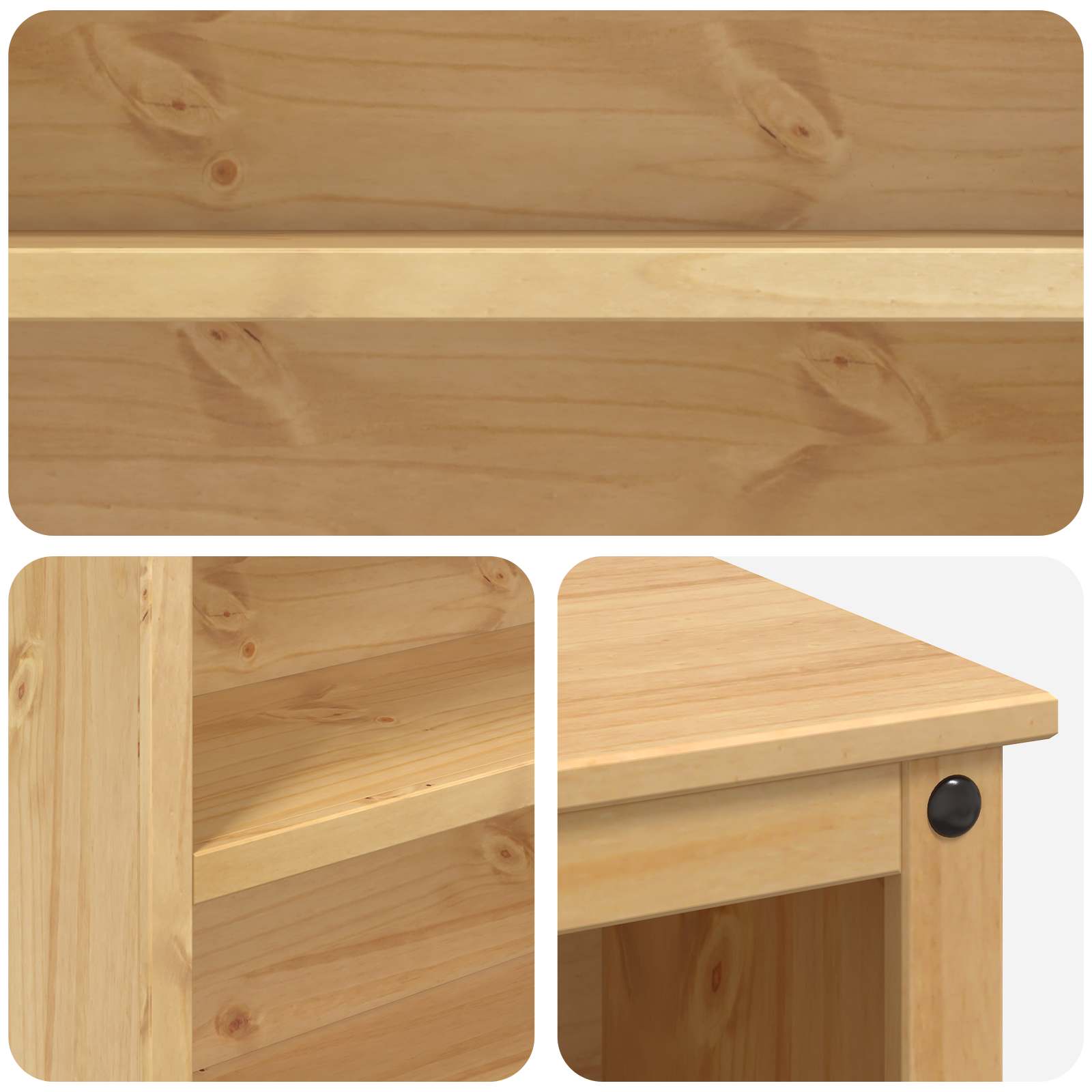 Kuhinjski kolica 2 pcs Medeni vosak 112 x 77 x 91,5 cm