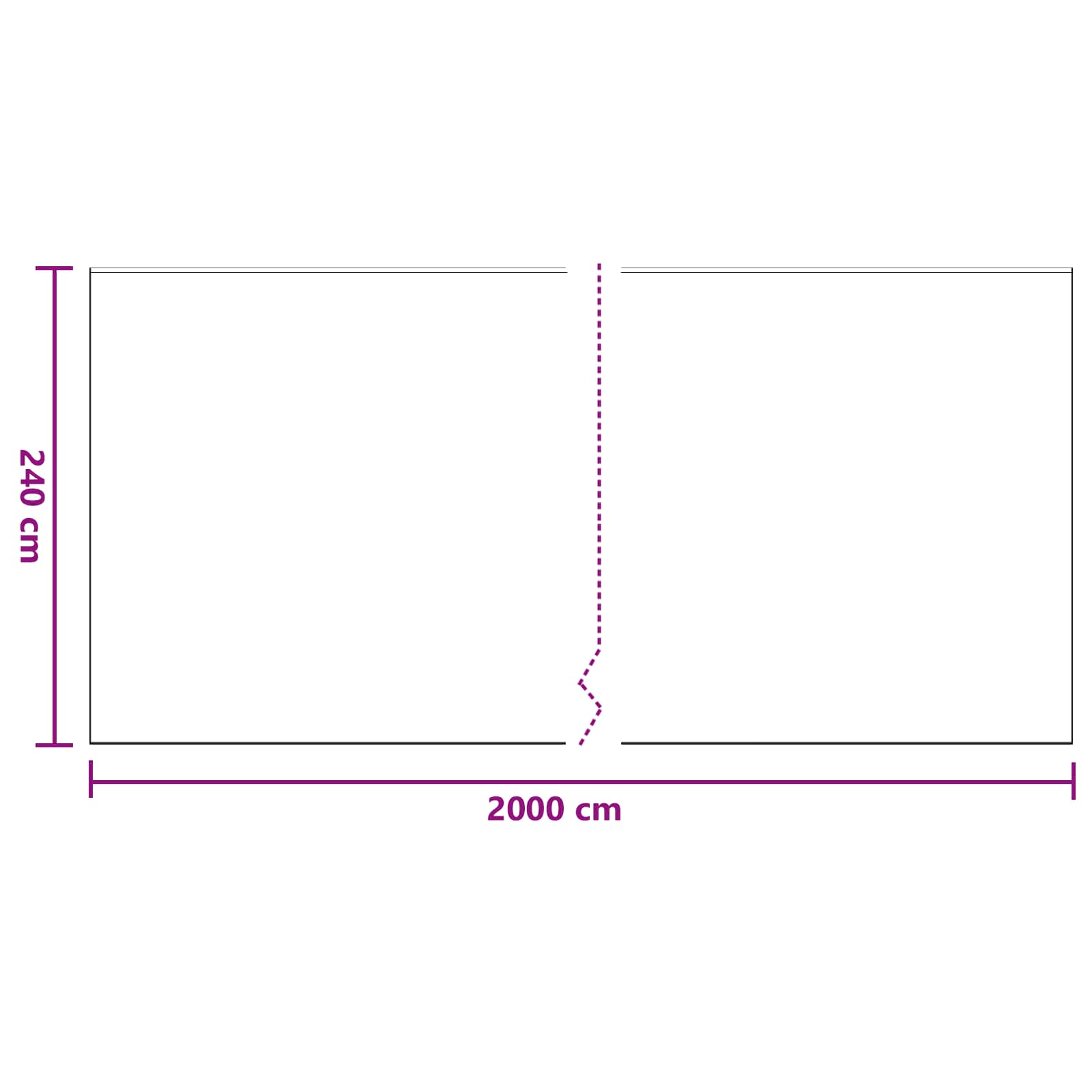 Prozračna ploča s ljepilom 6 pcs *Transparent*an 240 x 2000 cm