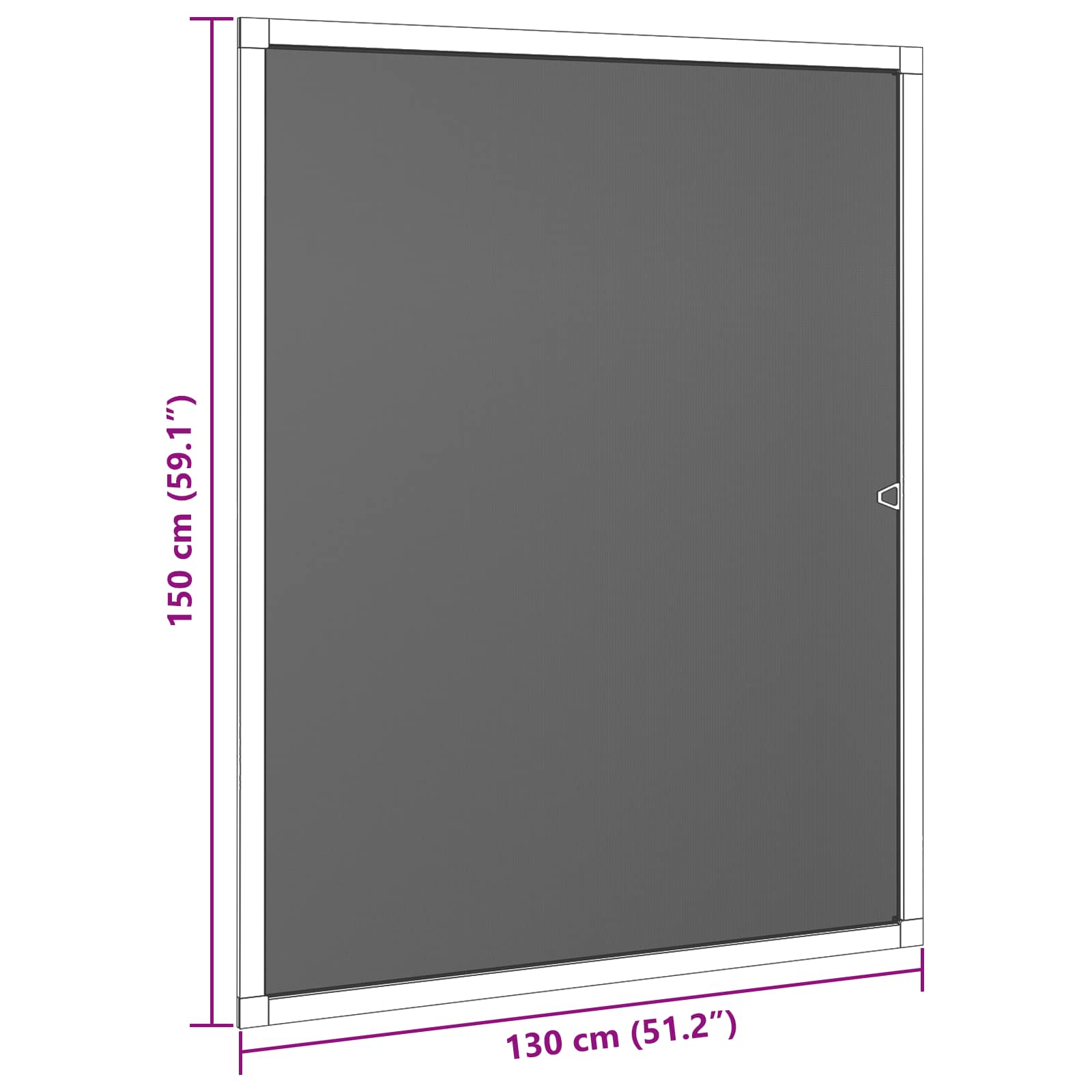 Mreža protiv insekata za prozore Antracit 130 x 150 cm