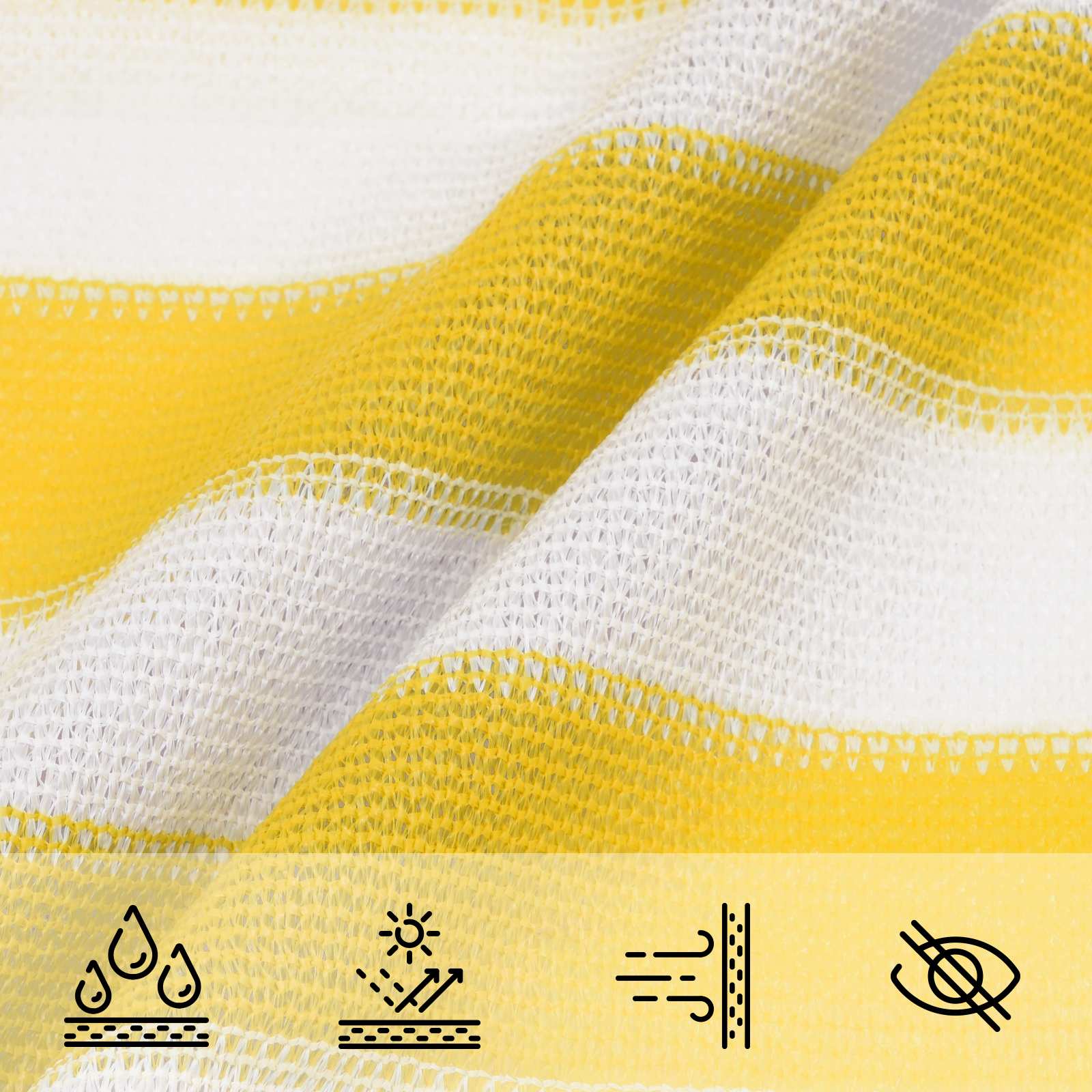 Jedrilica za sunčevu sjenu 5 x 7 x 7 m HDPE Trokutasti