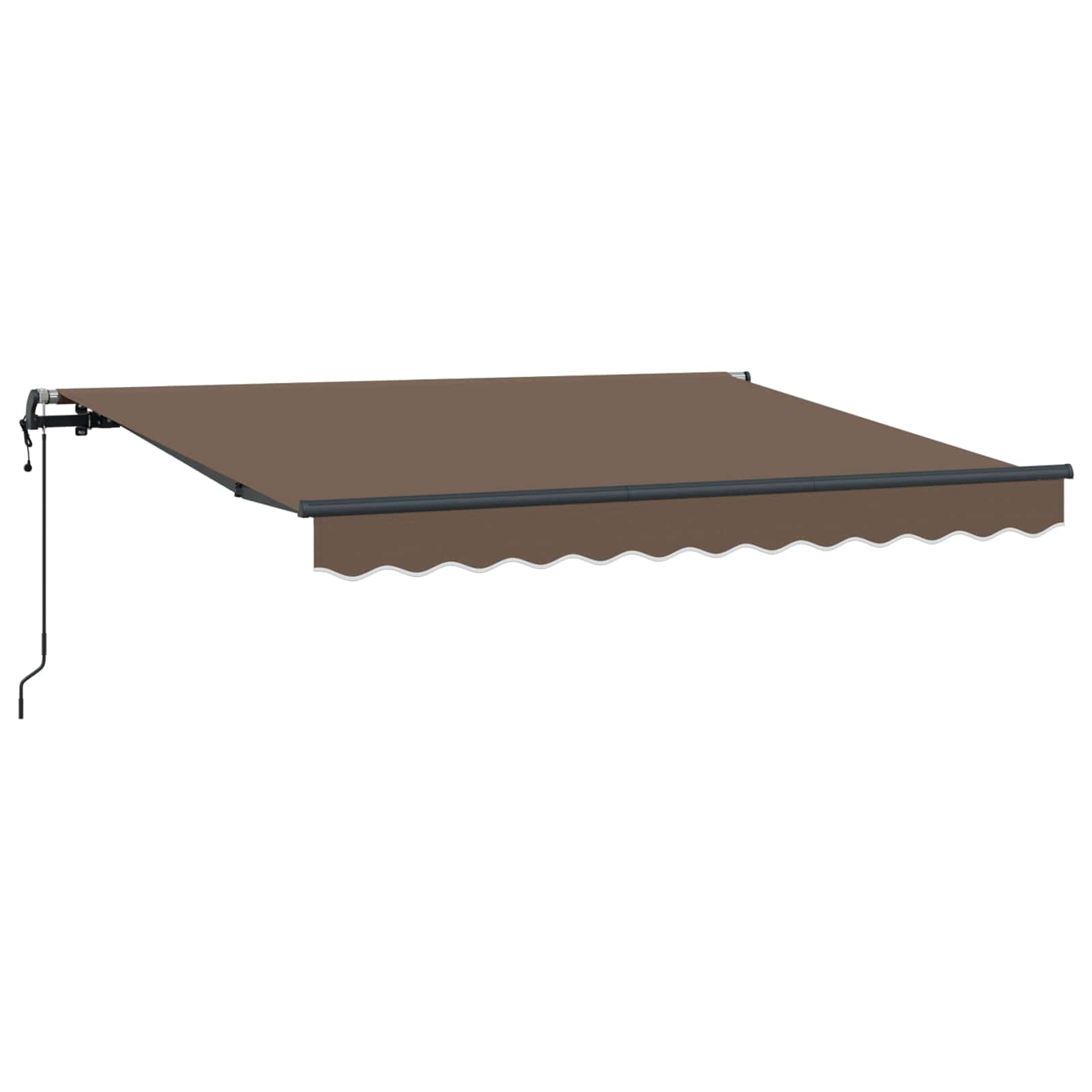 Skrovita tenda Sivosmeđa 2,5 x 2 m tkanina