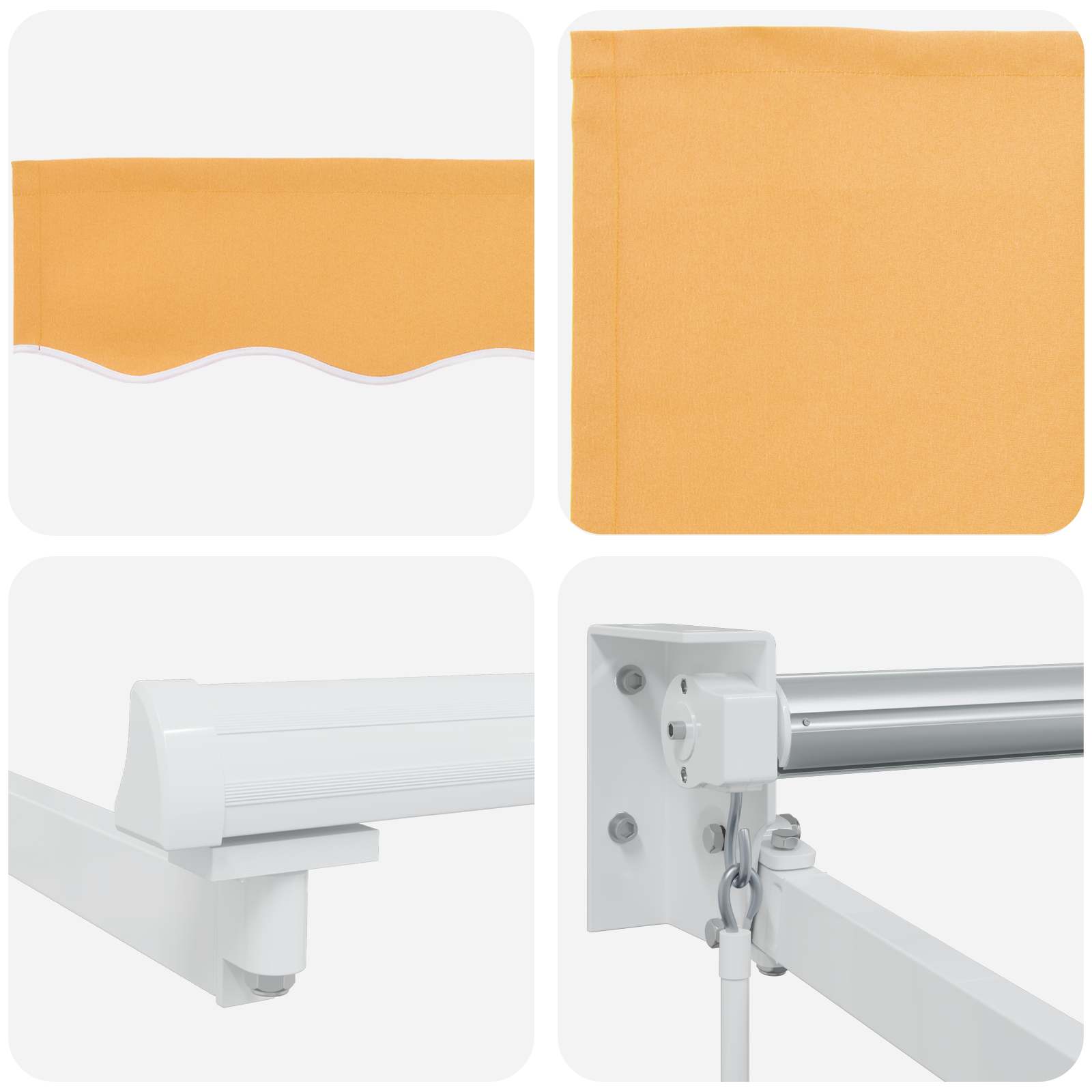 Povlačivi tende Pijesak 3,5 x 2 m 100% Poliester i Aluminij
