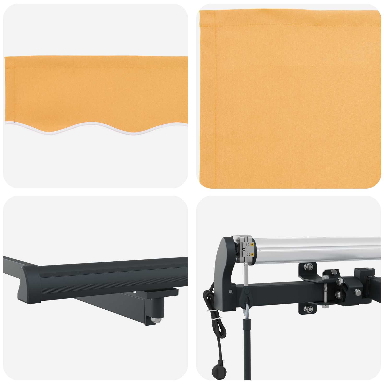 Skrovita tenda Pijesak 3,5 x 2 m tkanina
