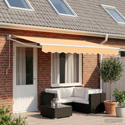 Povlačivi tende Pijesak 4,5 × 3 m 100% Poliester i Aluminij
