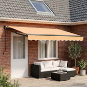 Povlačivi tende Pijesak 5 x 3 m 100% Poliester i Aluminij