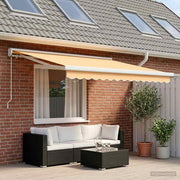 Povlačivi tende Pijesak 300 x 250 cm Platno i Aluminij