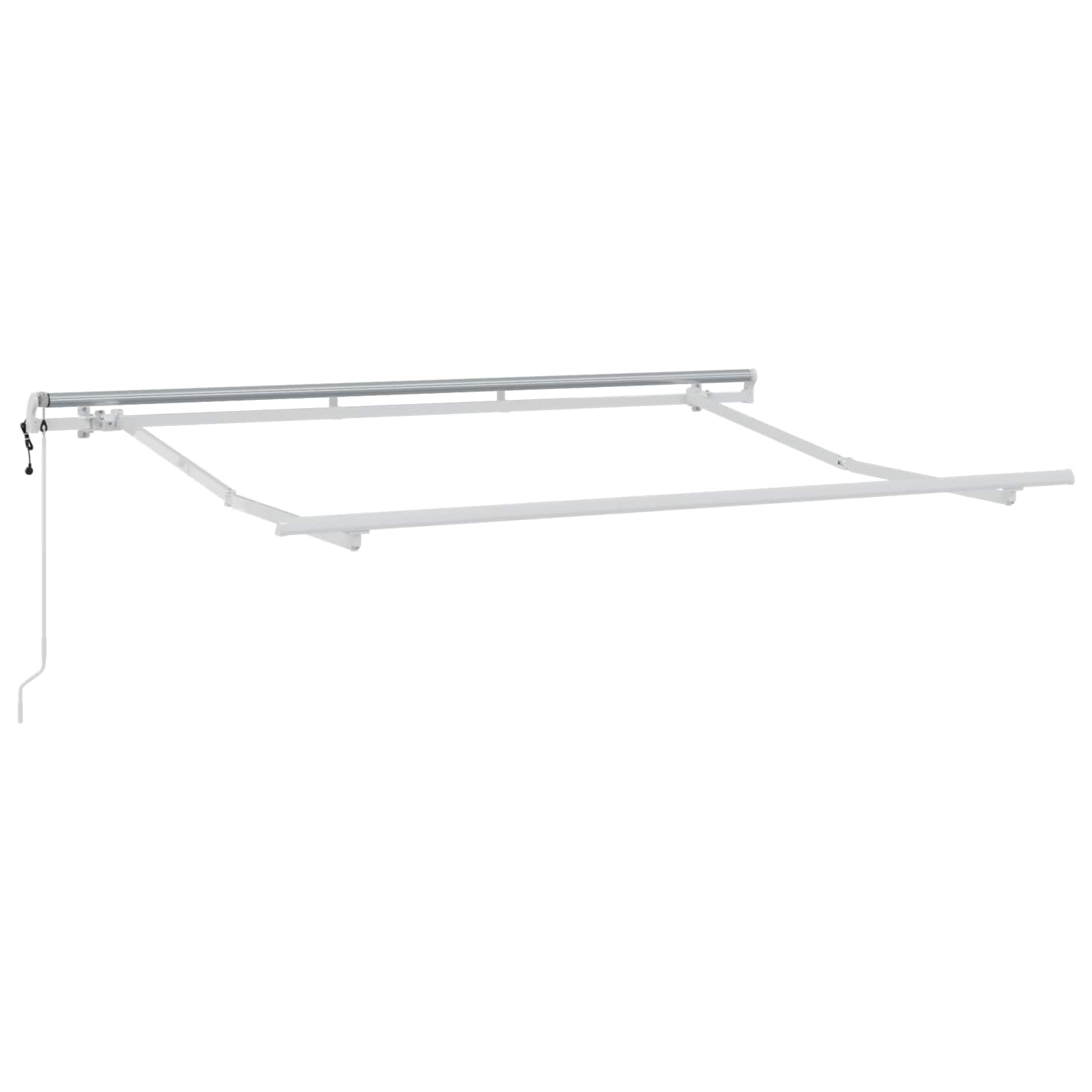 Povlačivi tende Sivosmeđa 4 × 3 m Tkanina i Aluminij