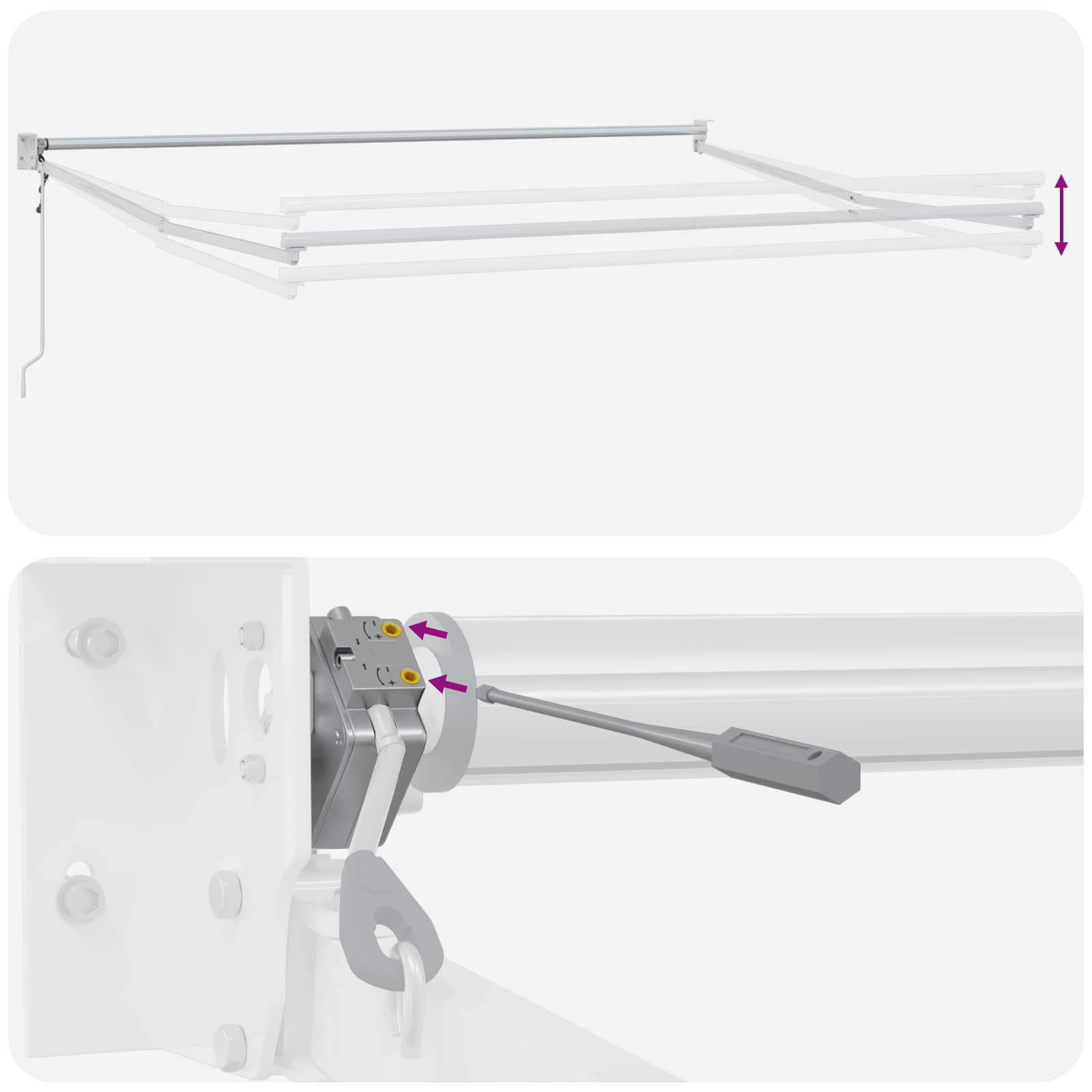 Nadstrešnica Sivosmeđa 4 × 3 m Poliester i metal