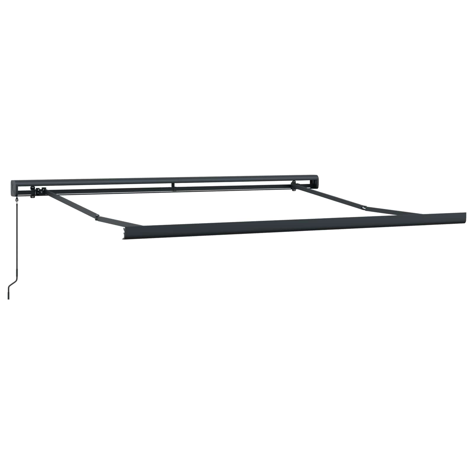 Povlačivi tende Sivosmeđa 450 × 300 cm Platno i Aluminij