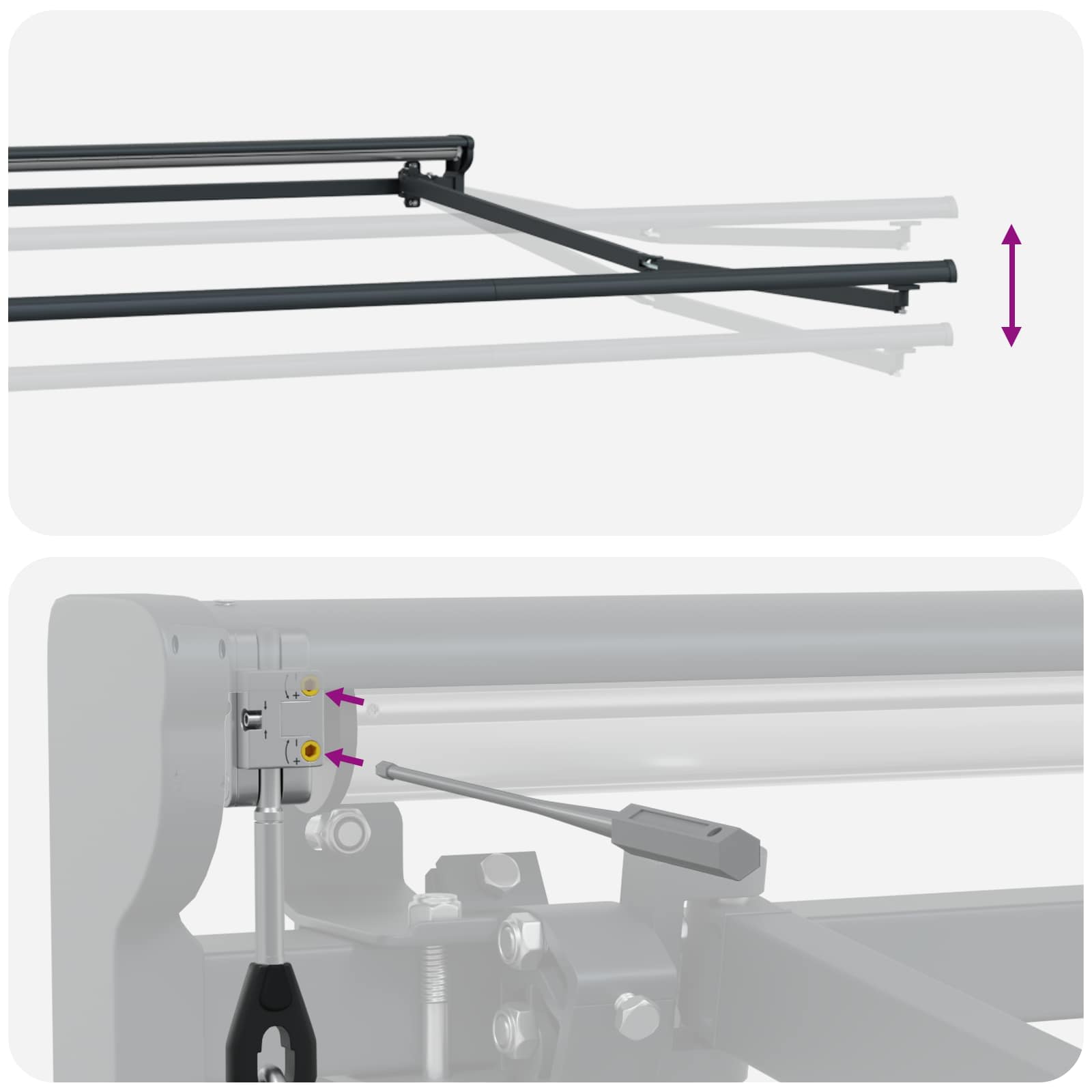 Električna retraktabilna tenda Sivosmeđa 5 x 3 m