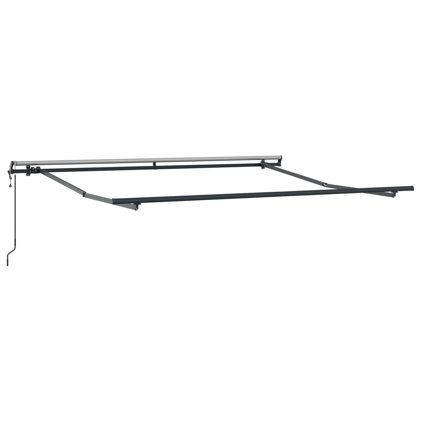 Povlačivi tende Svijetlo siva i bijela. 600 × 300 cm