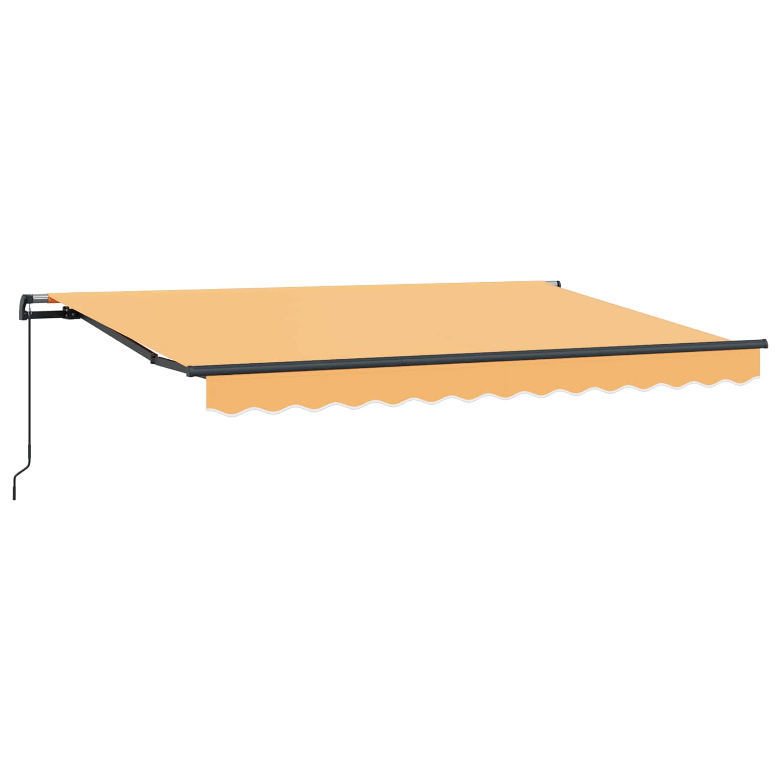 Povlačivi tende Pijesak 600 × 350 cm Poliester i aluminij